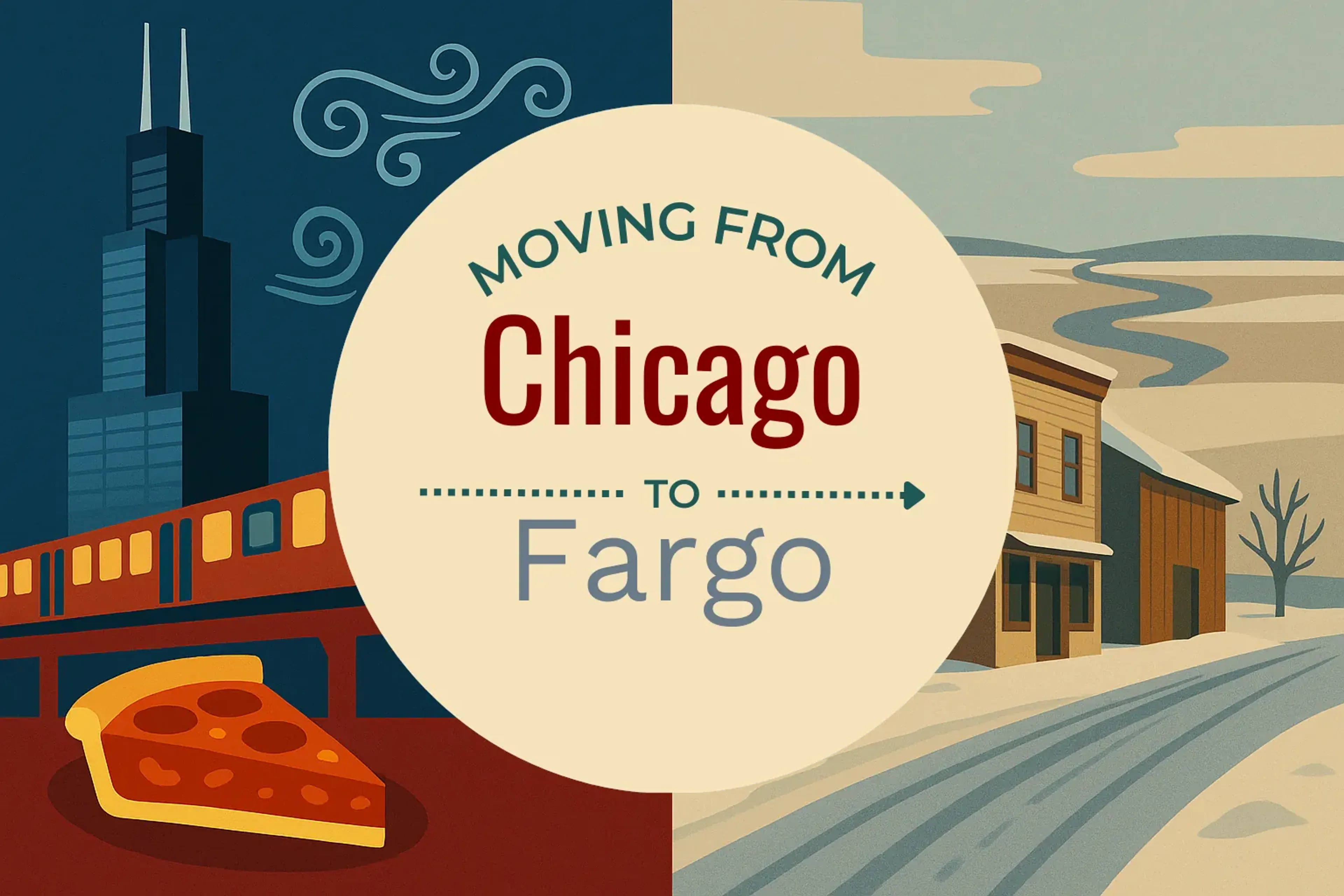 Side-by-side comparison of Chicago to Fargo moving companies