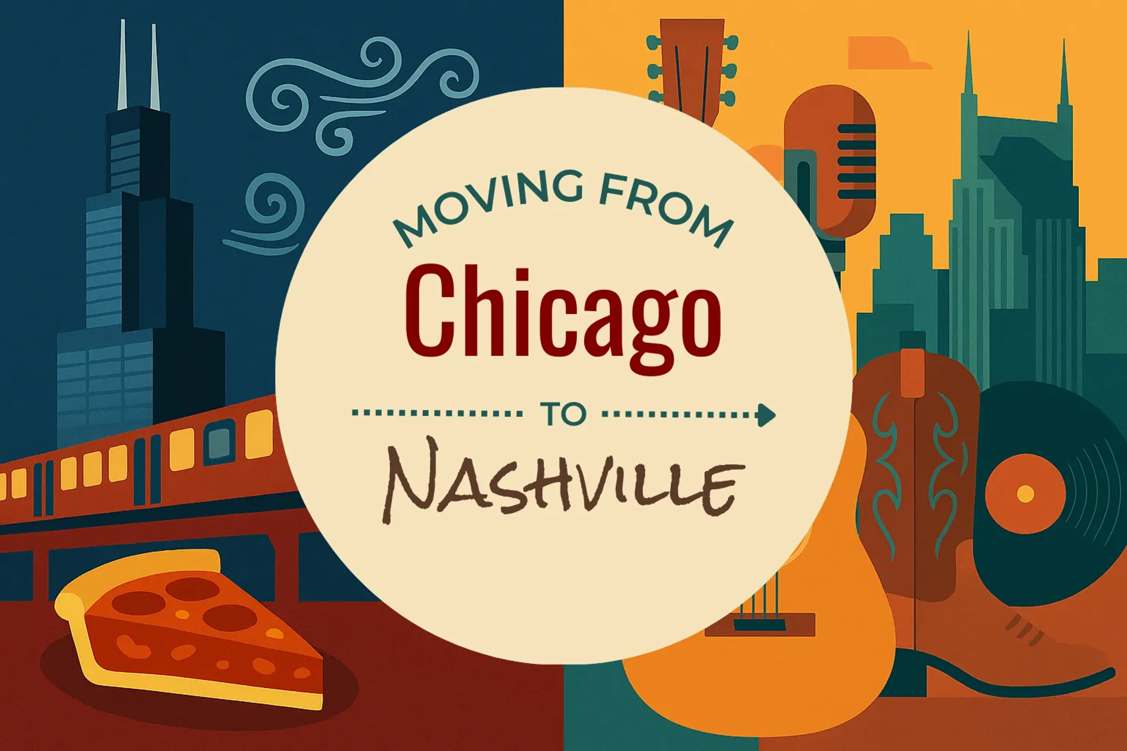 Side-by-side comparison of Chicago to Nashville moving companies