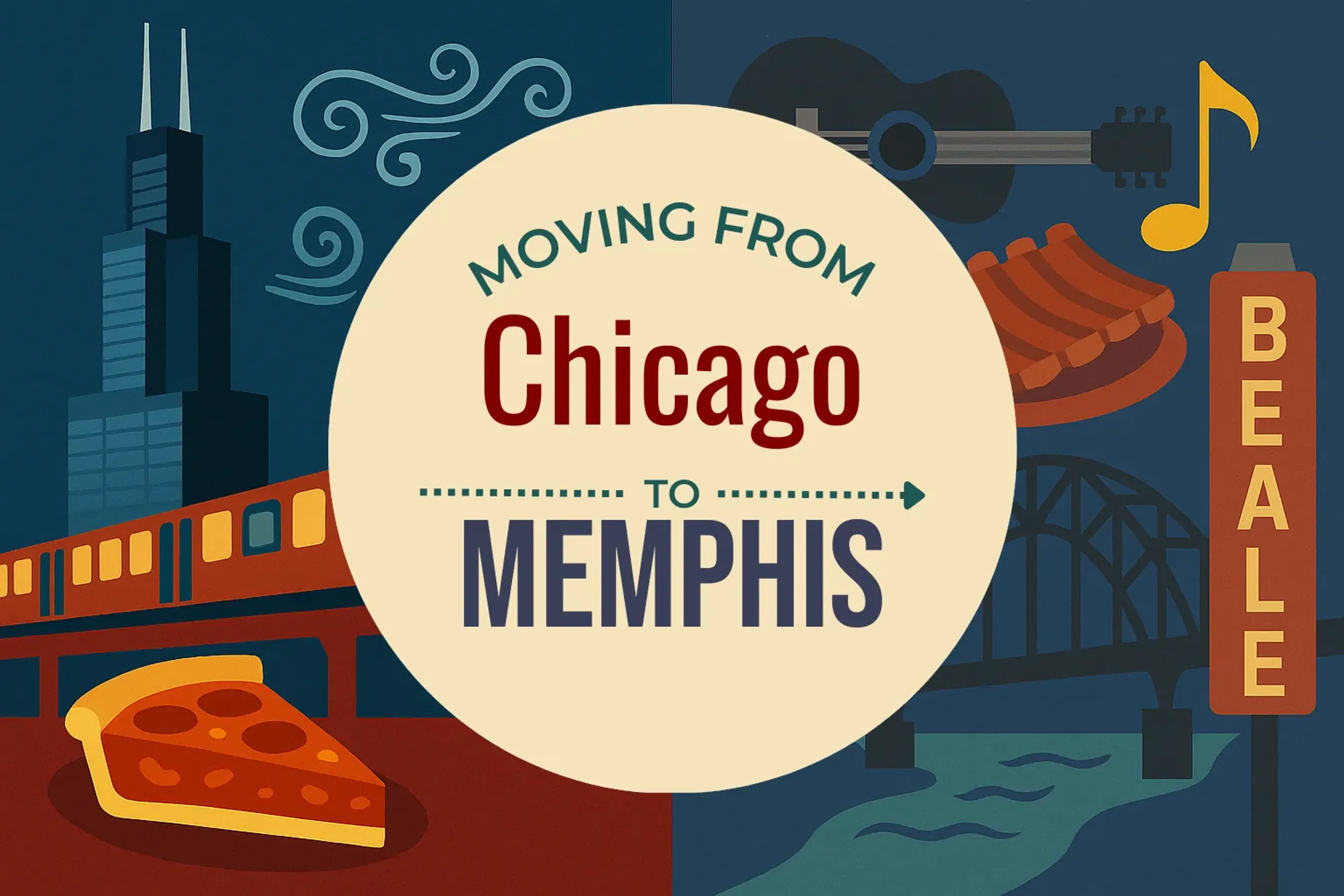 Side-by-side comparison of Chicago to Memphis moving companies