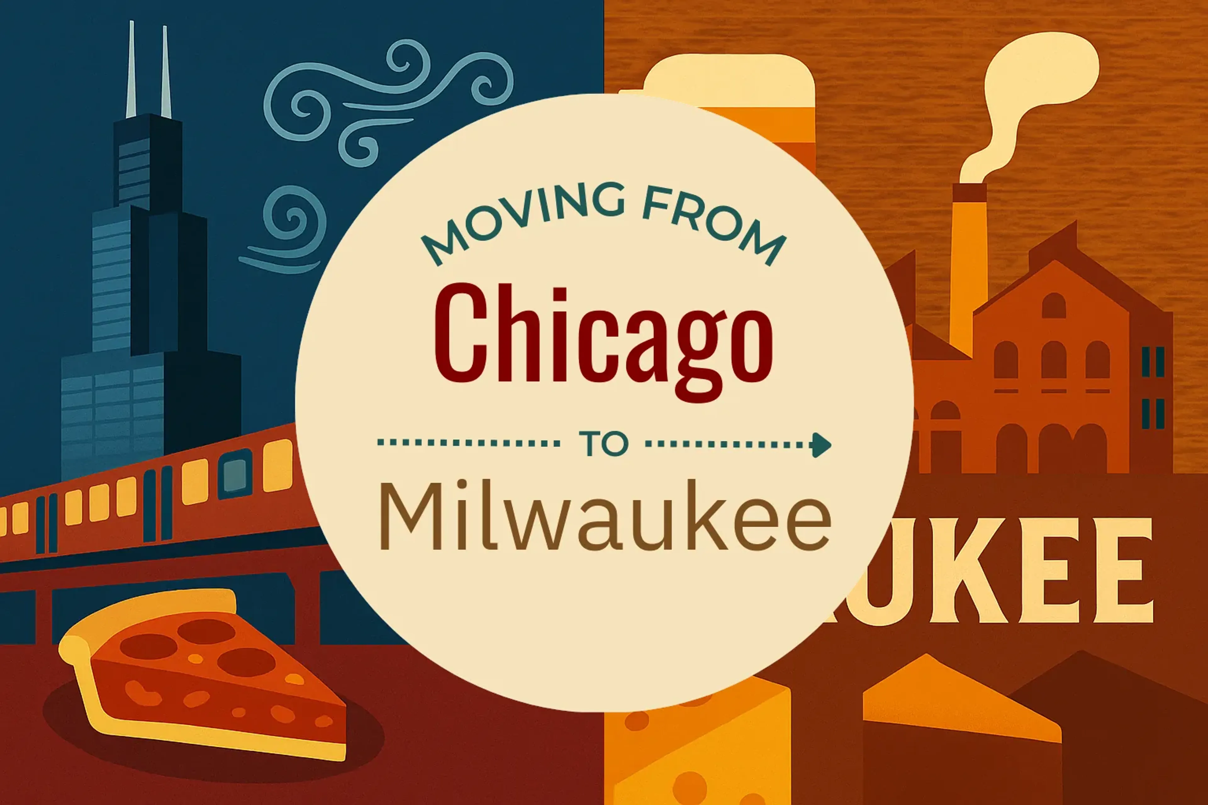 Side-by-side comparison of Chicago to Milwaukee moving companies
