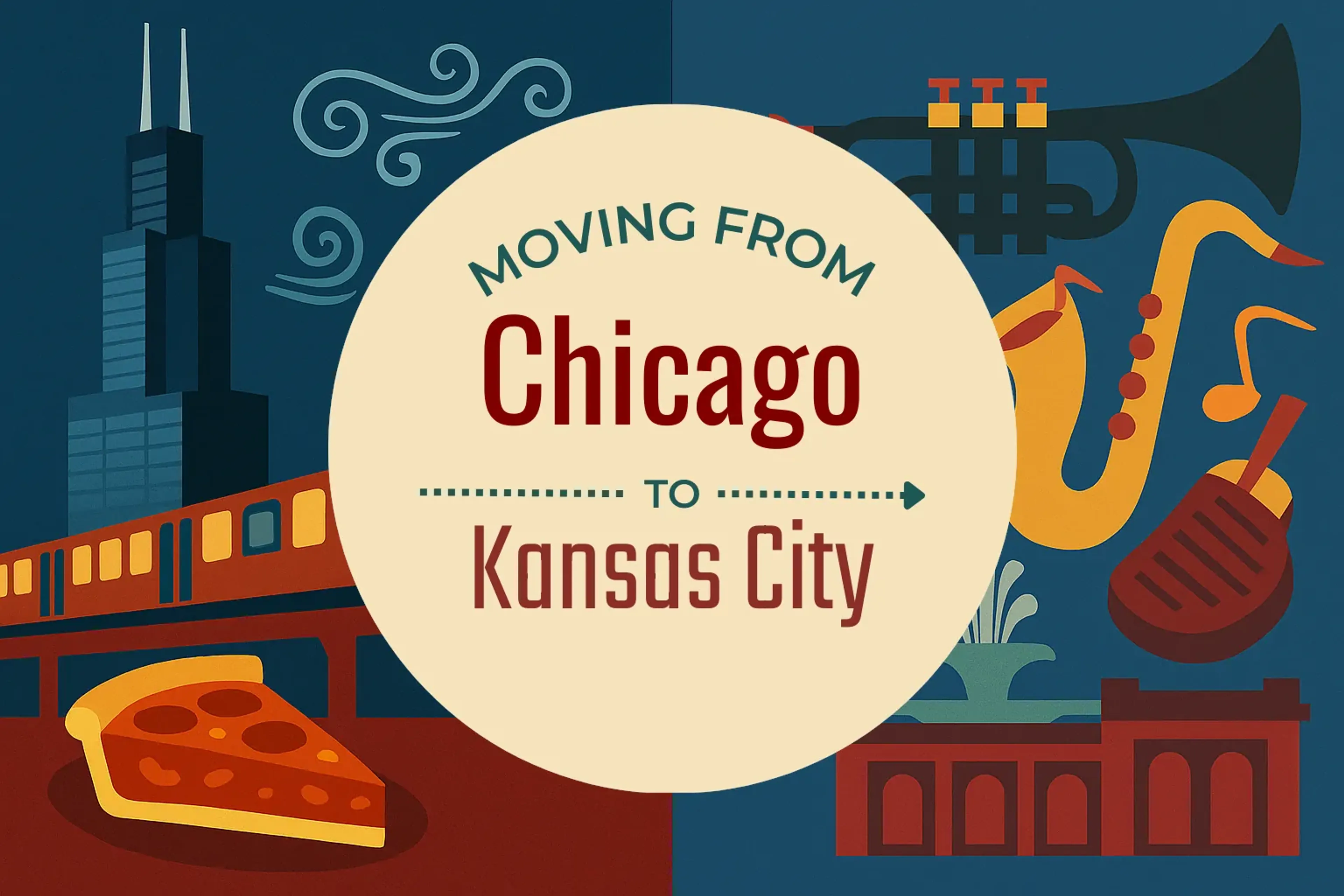 Side-by-side comparison of Chicago to Kansas City moving companies