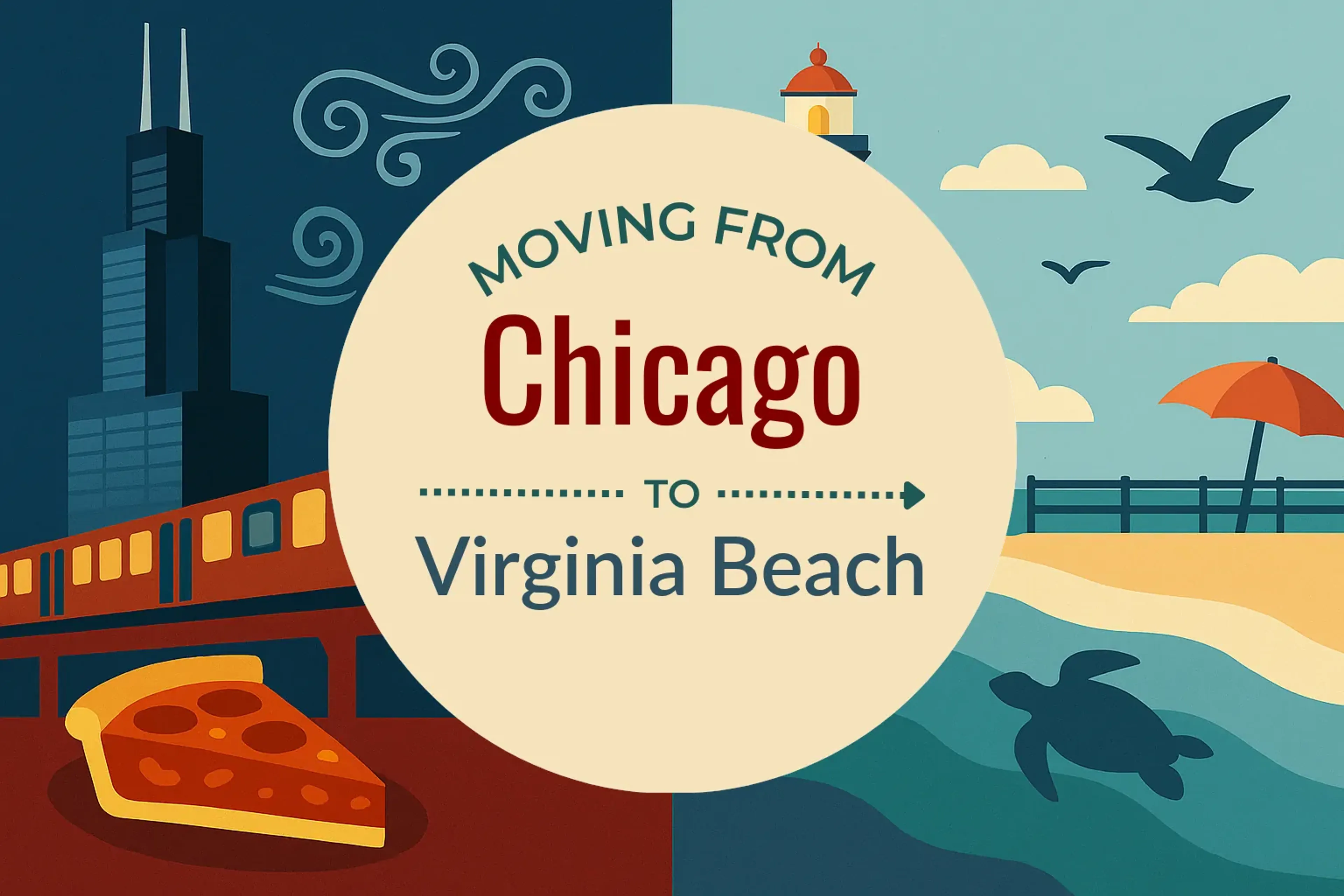 Side-by-side comparison of Chicago to Virginia Beach moving companies