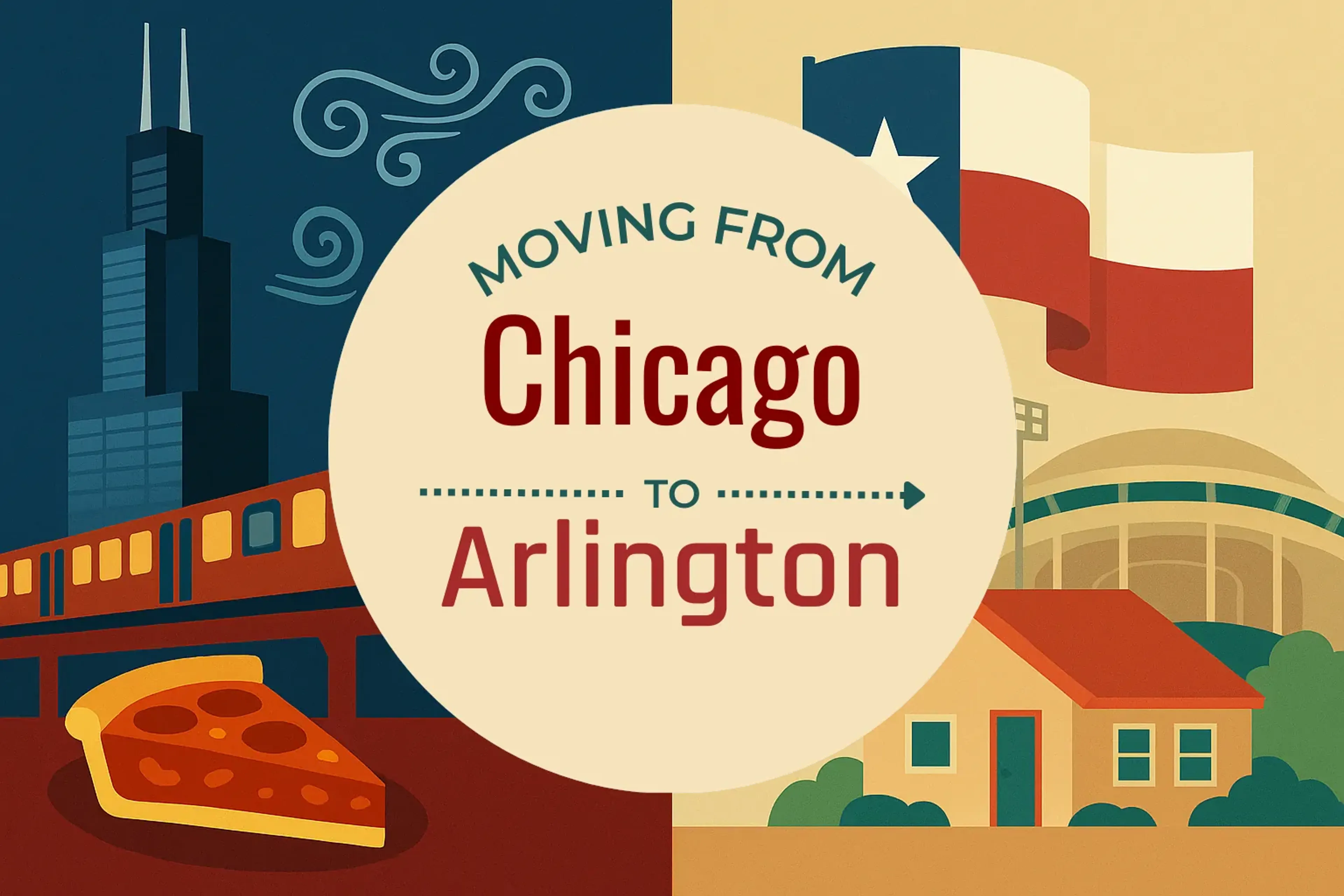 Side-by-side comparison of Chicago to Arlington moving companies