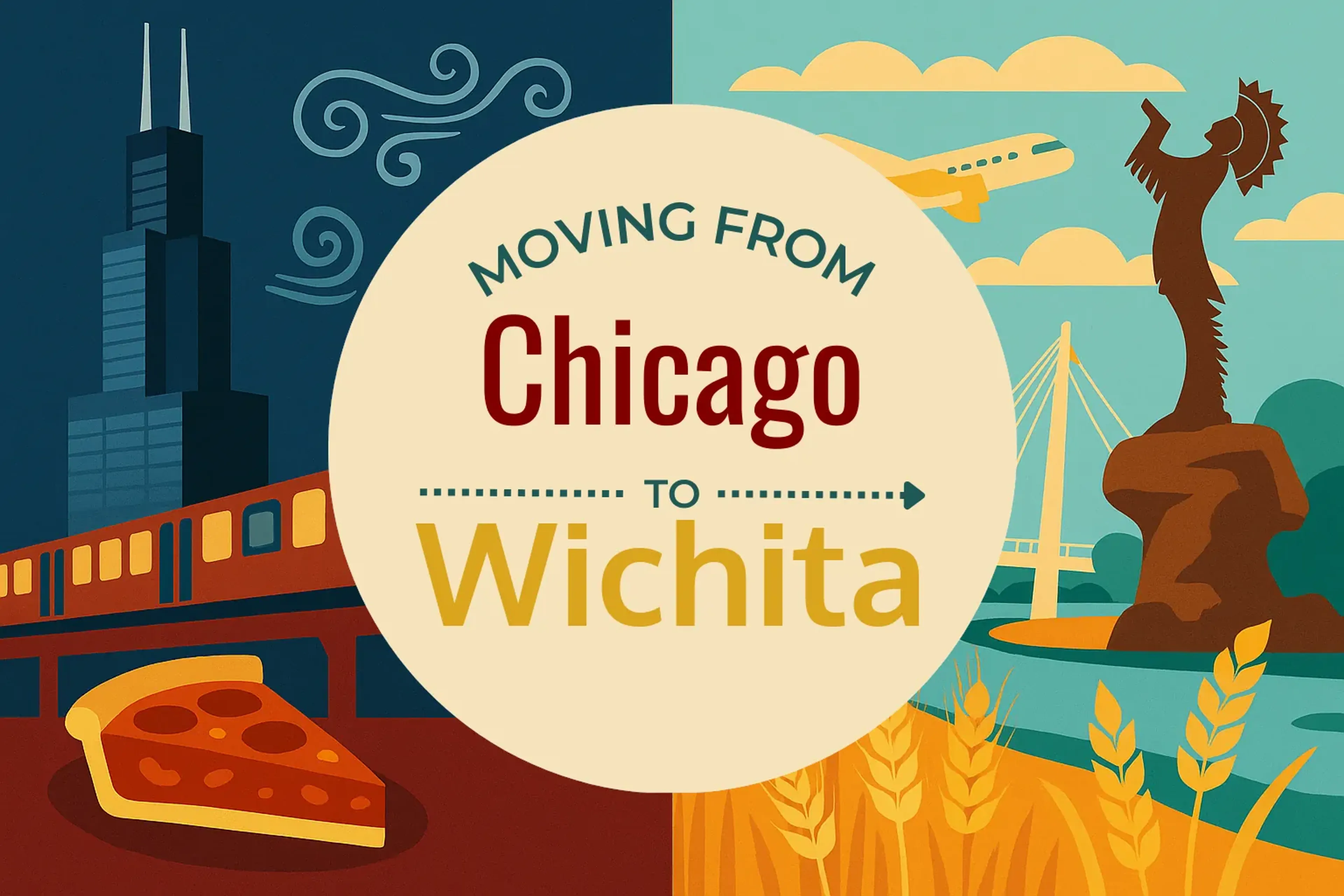 Side-by-side comparison of Chicago to Wichita moving companies