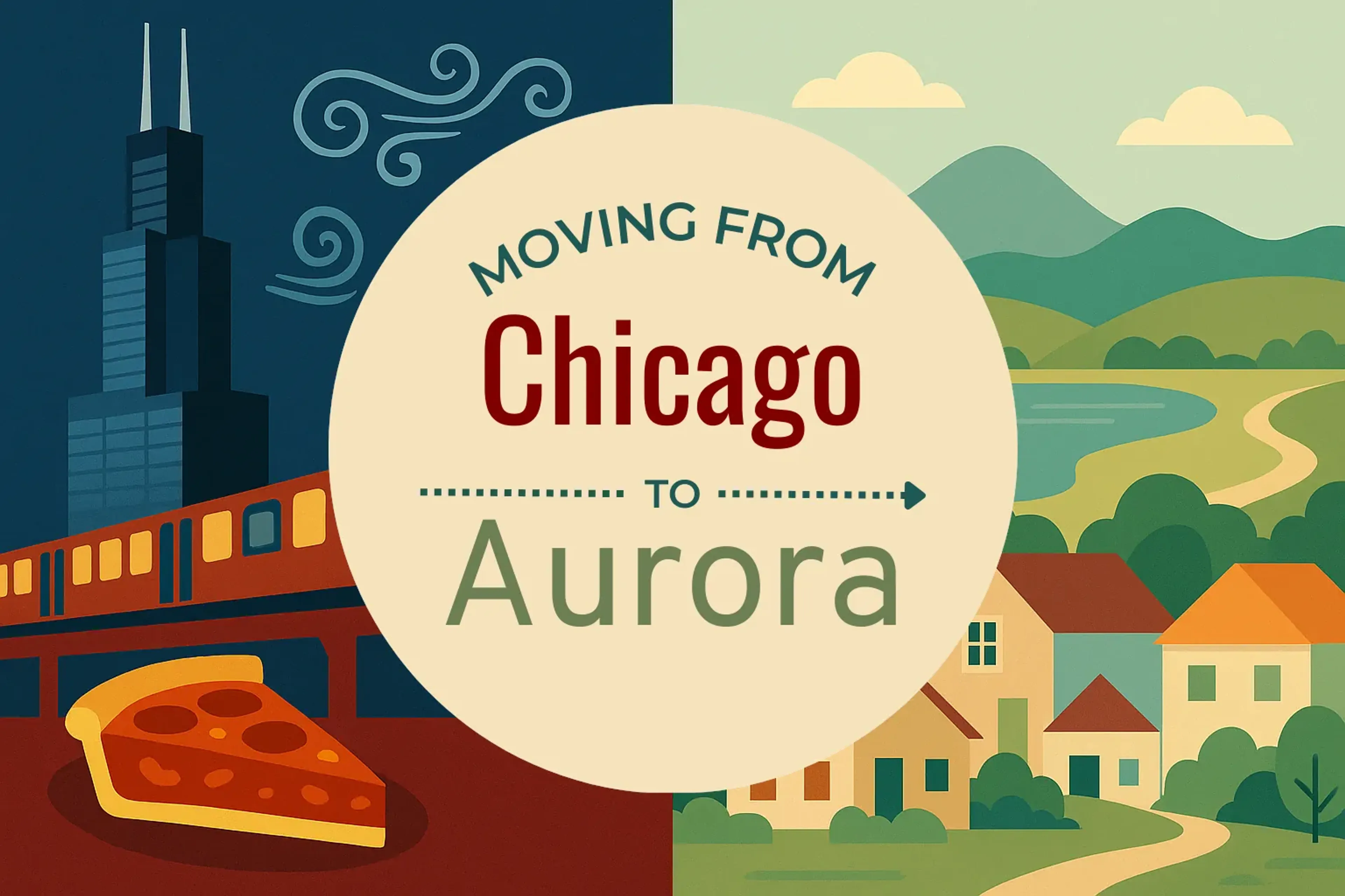 Side-by-side comparison of Chicago to Aurora moving companies