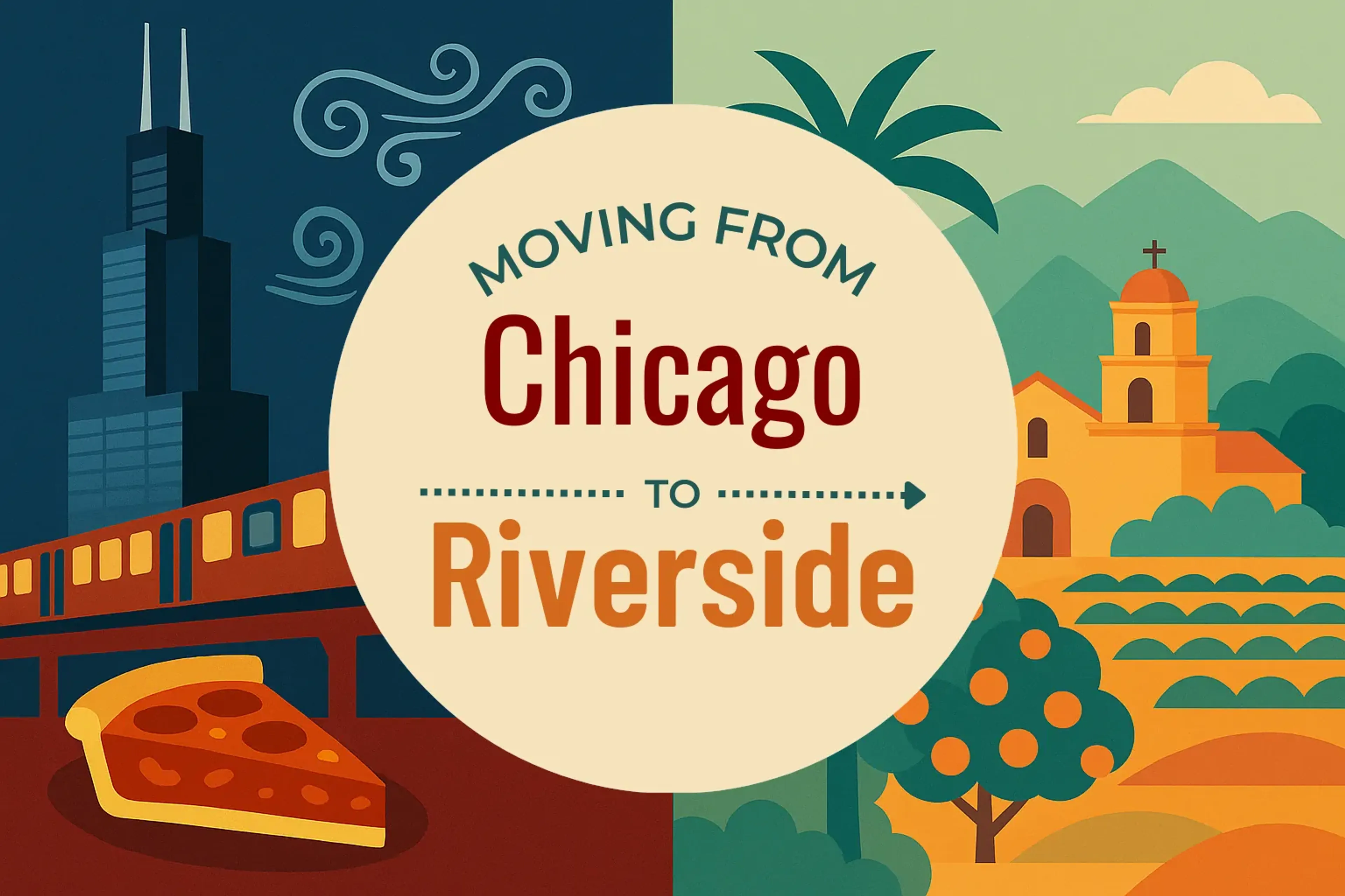 Side-by-side comparison of Chicago to Riverside moving companies