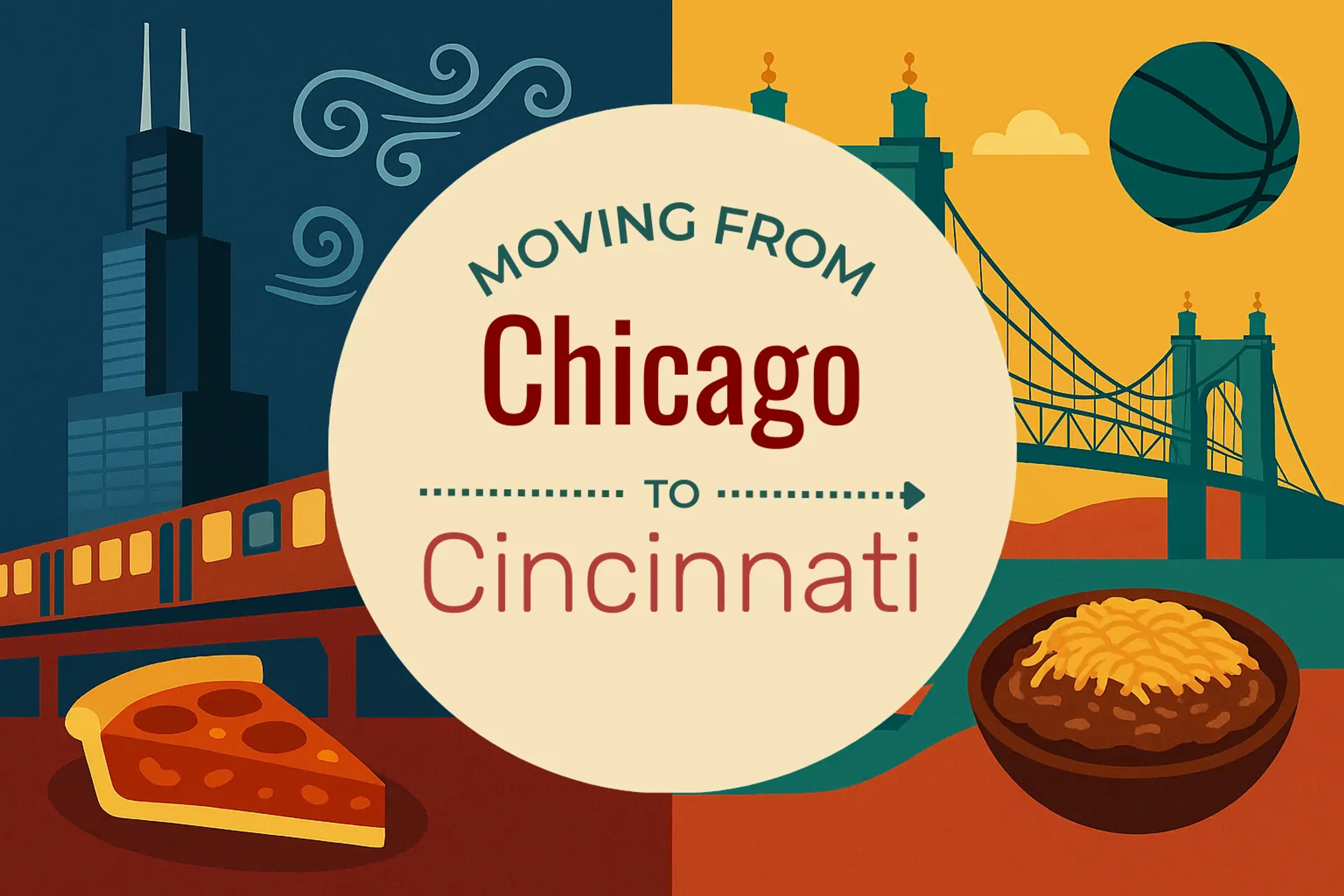 Side-by-side comparison of Chicago to Cincinnati moving companies
