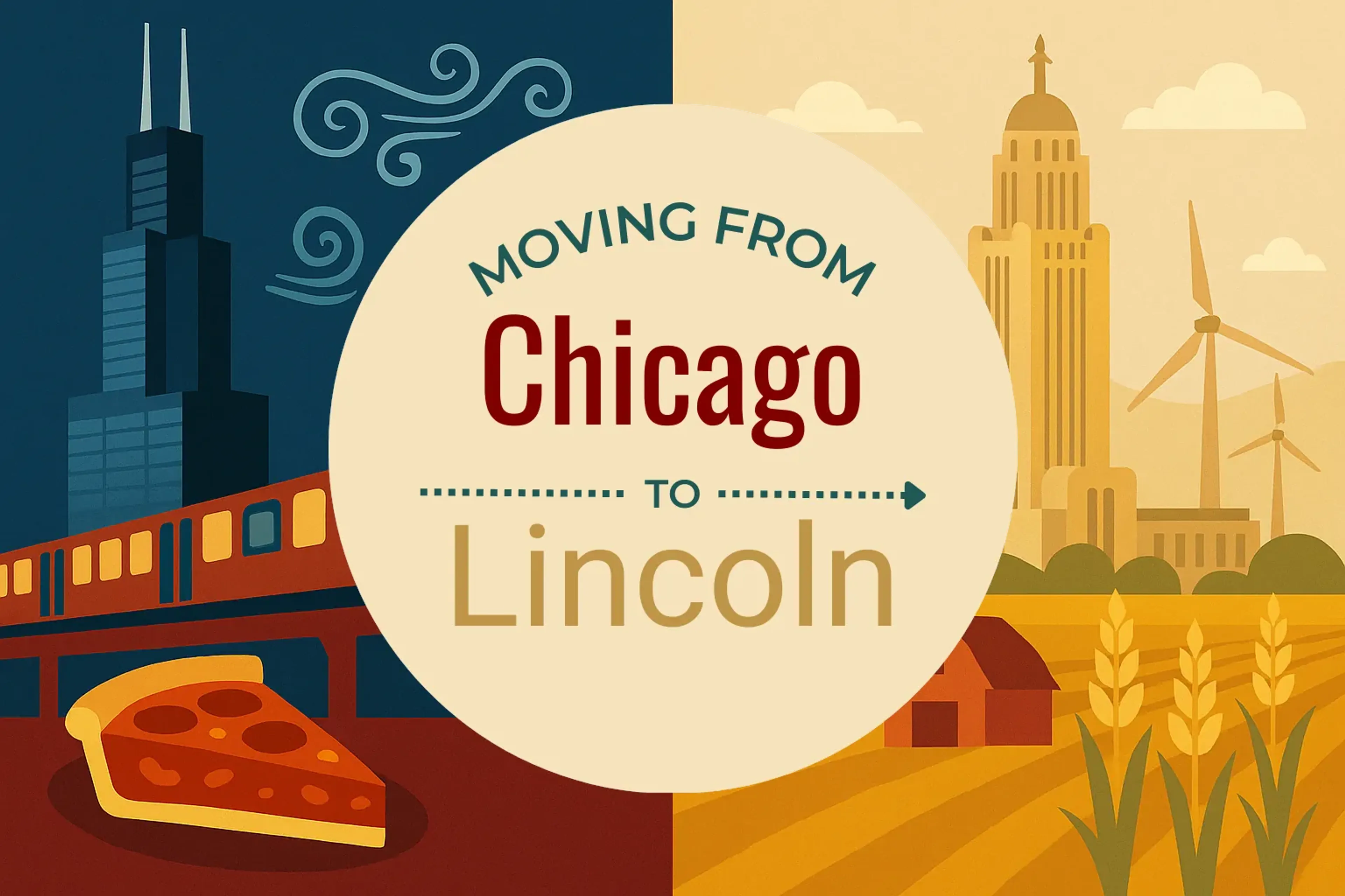 Side-by-side comparison of Chicago to Lincoln moving companies