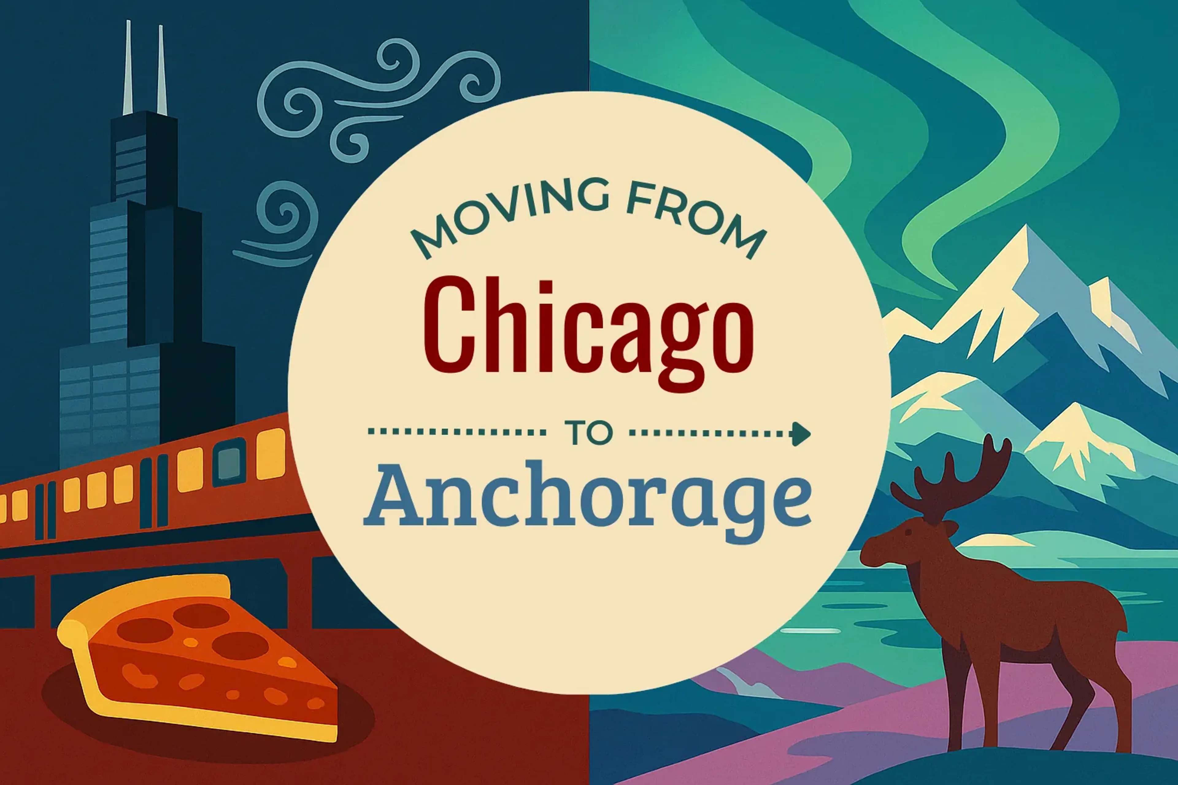 Side-by-side comparison of Chicago to Anchorage moving companies