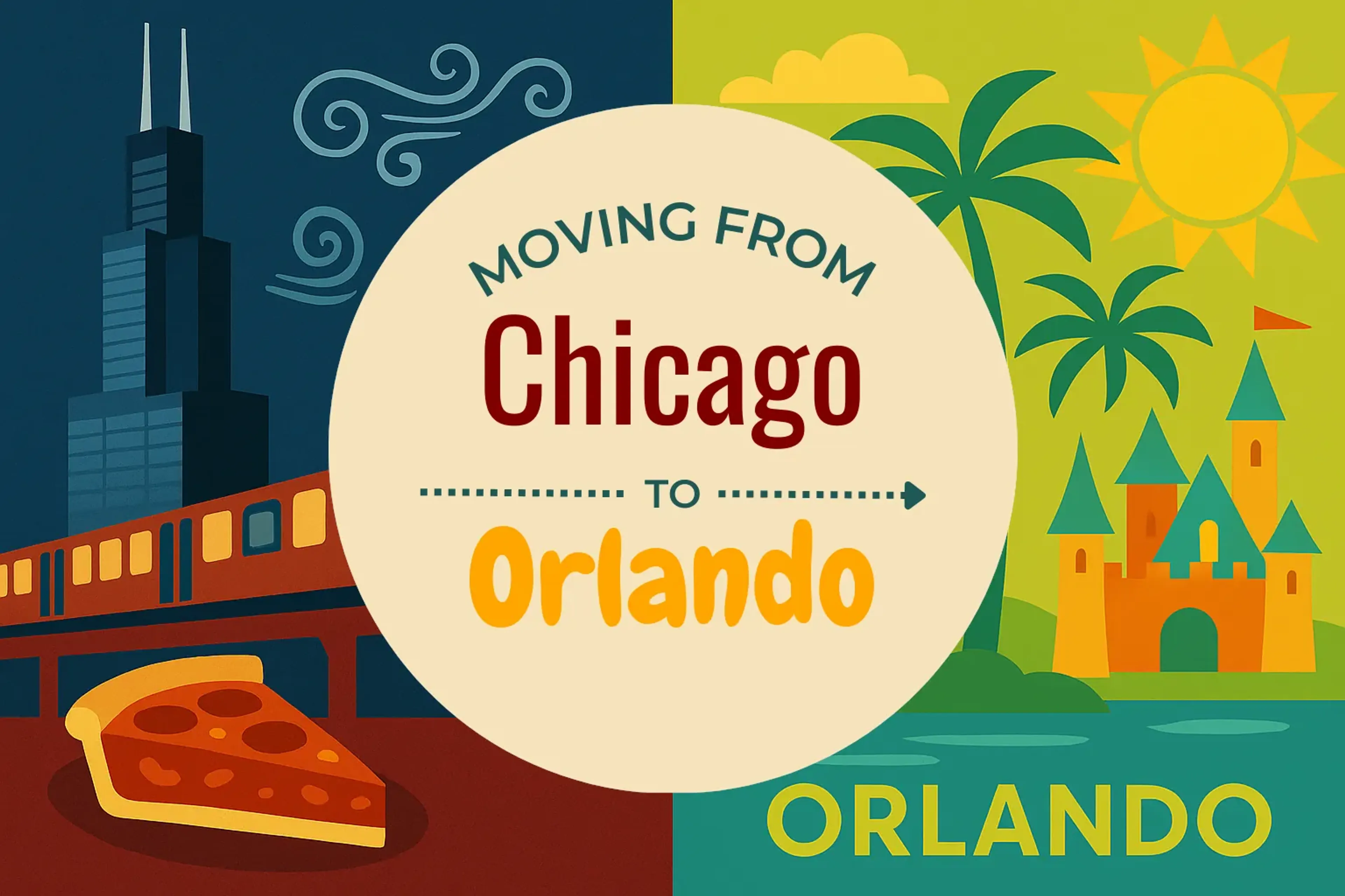 Side-by-side comparison of Chicago to Orlando moving companies
