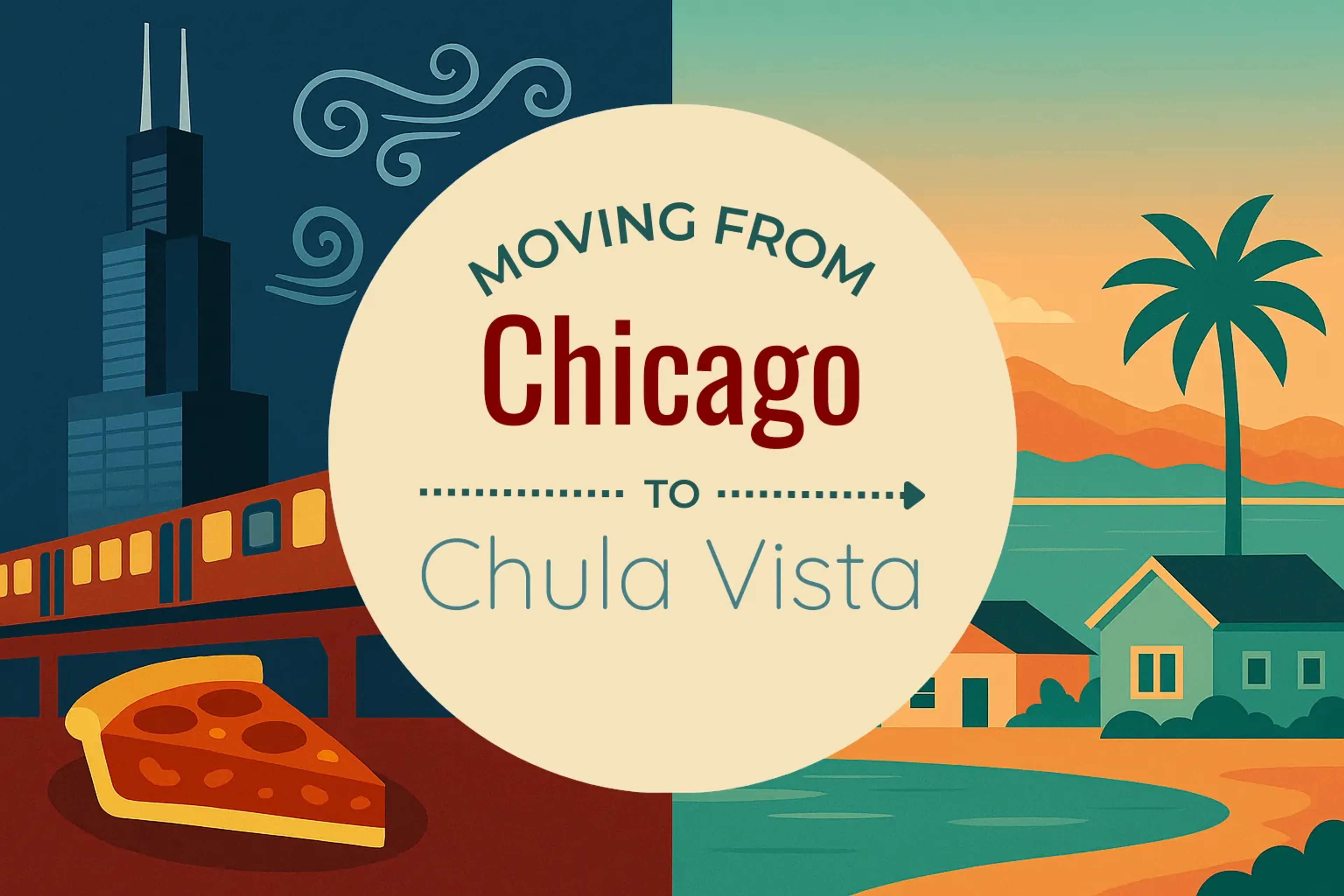 Side-by-side comparison of Chicago to Chula Vista moving companies