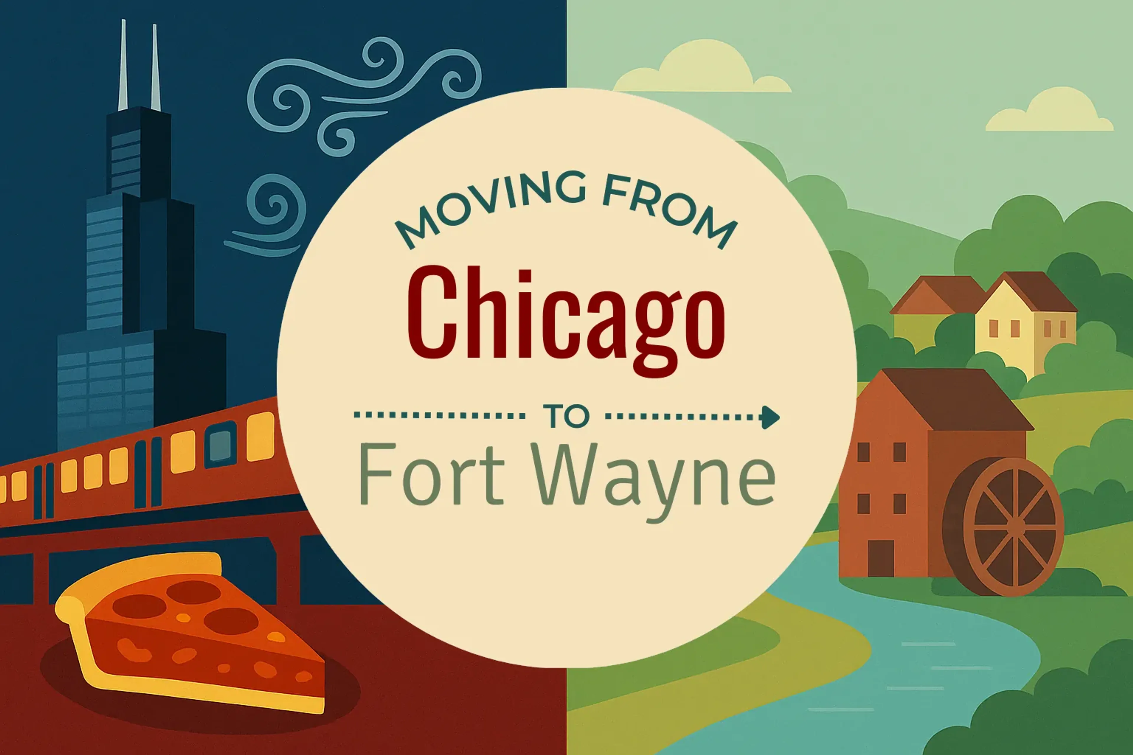 Side-by-side comparison of Chicago to Fort Wayne moving companies