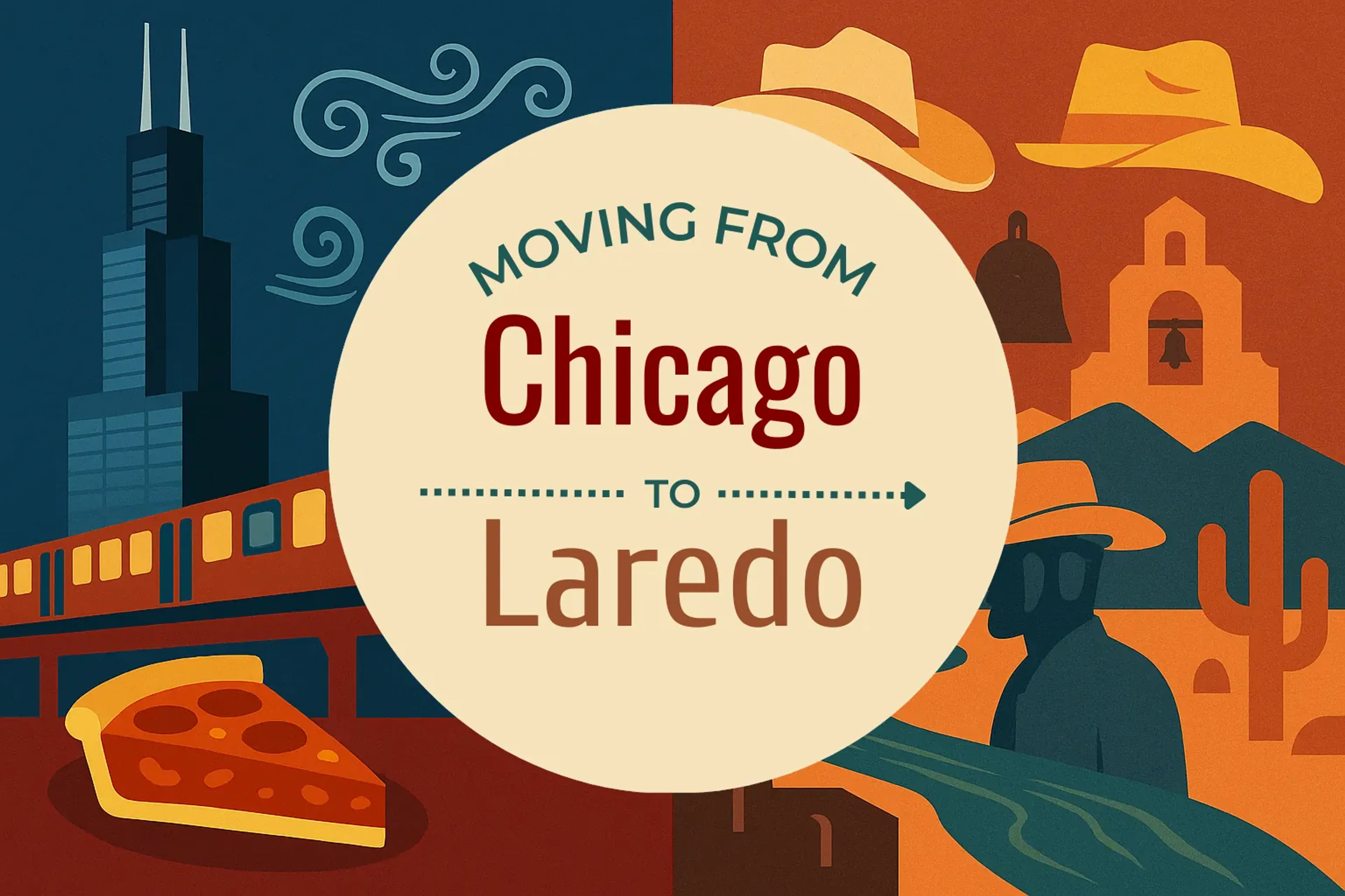 Side-by-side comparison of Chicago to Laredo moving companies