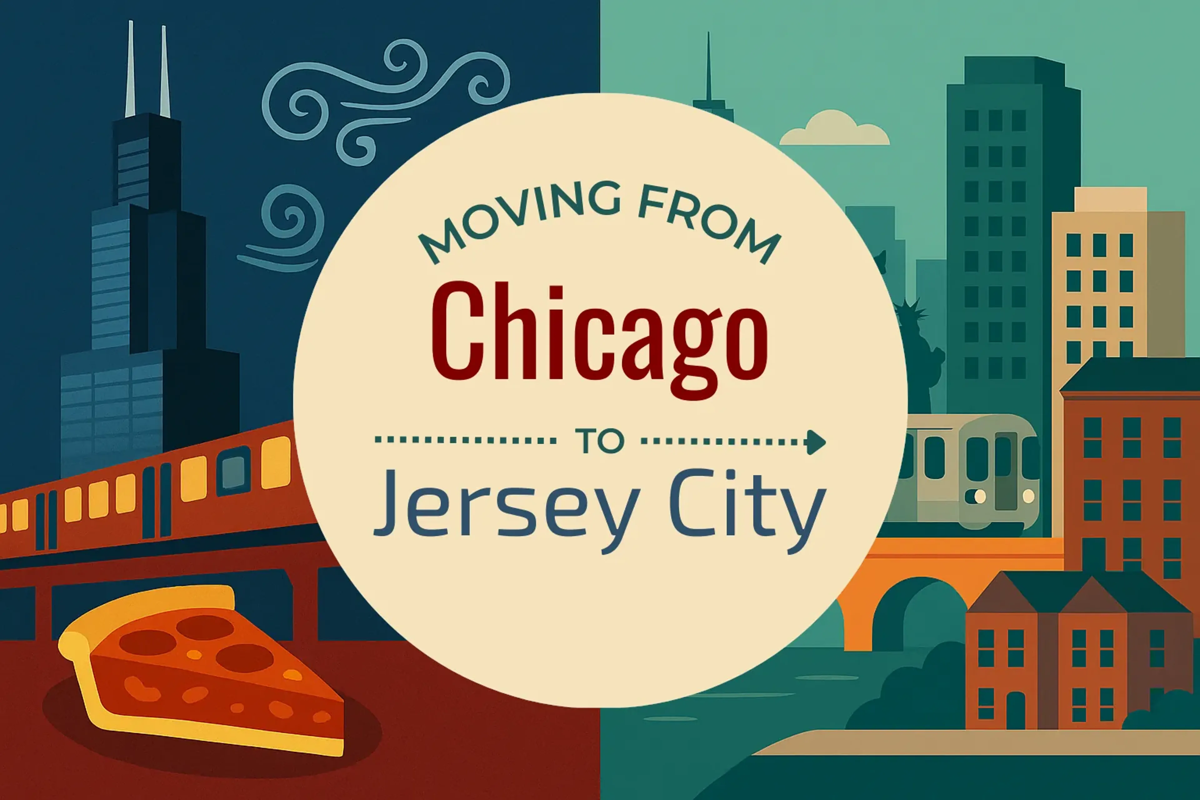 Side-by-side comparison of Chicago to Jersey City moving companies
