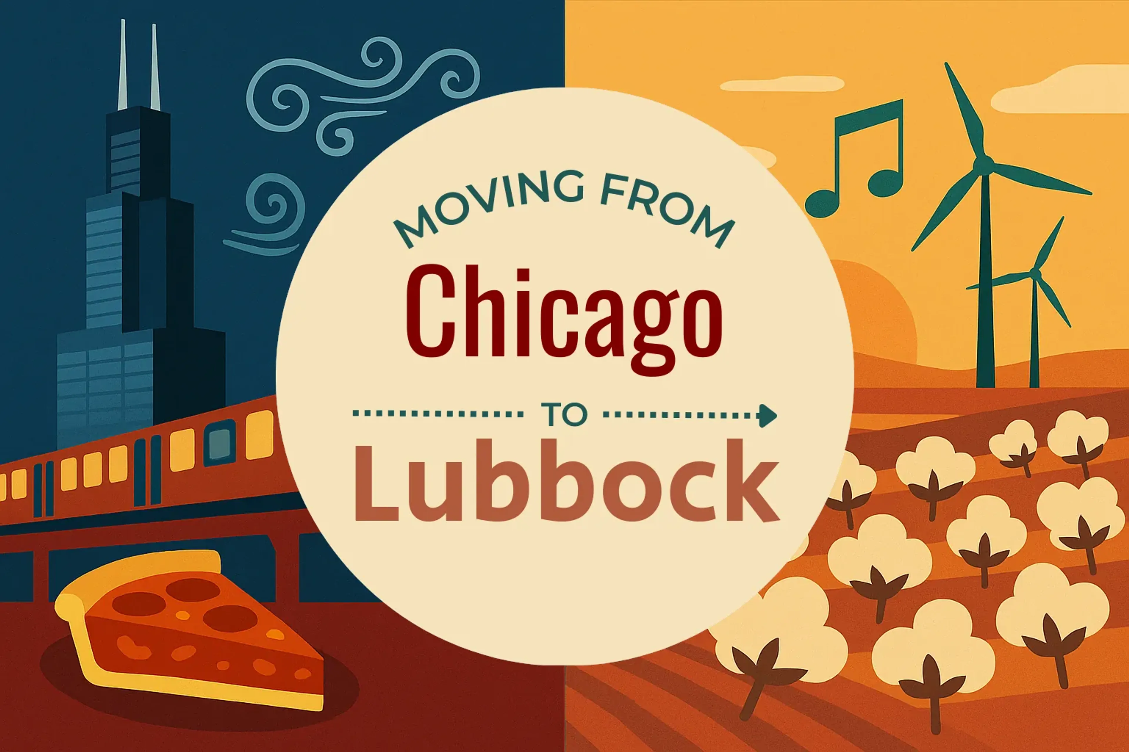 Side-by-side comparison of Chicago to Lubbock moving companies