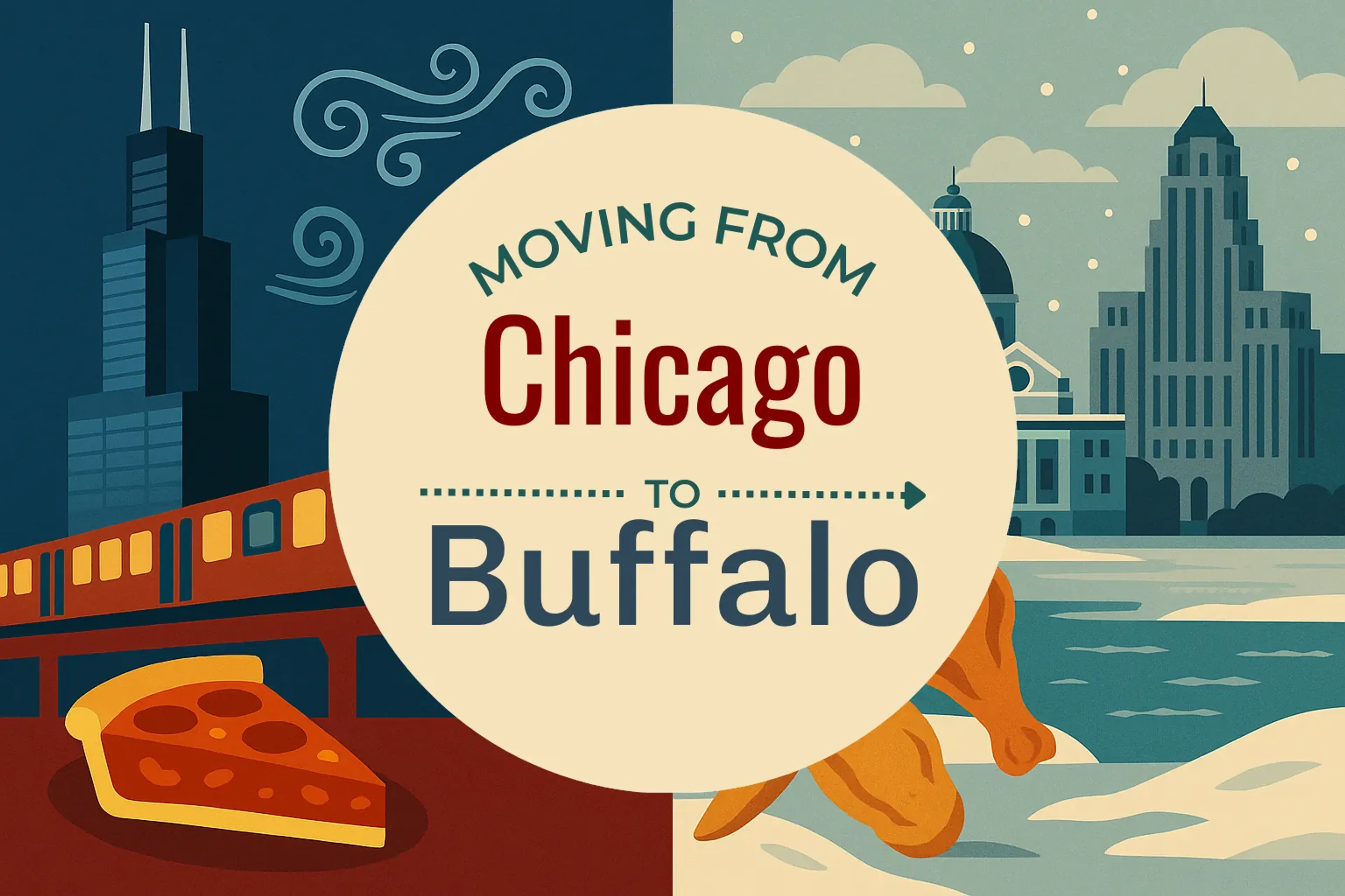 Side-by-side comparison of Chicago to Buffalo moving companies