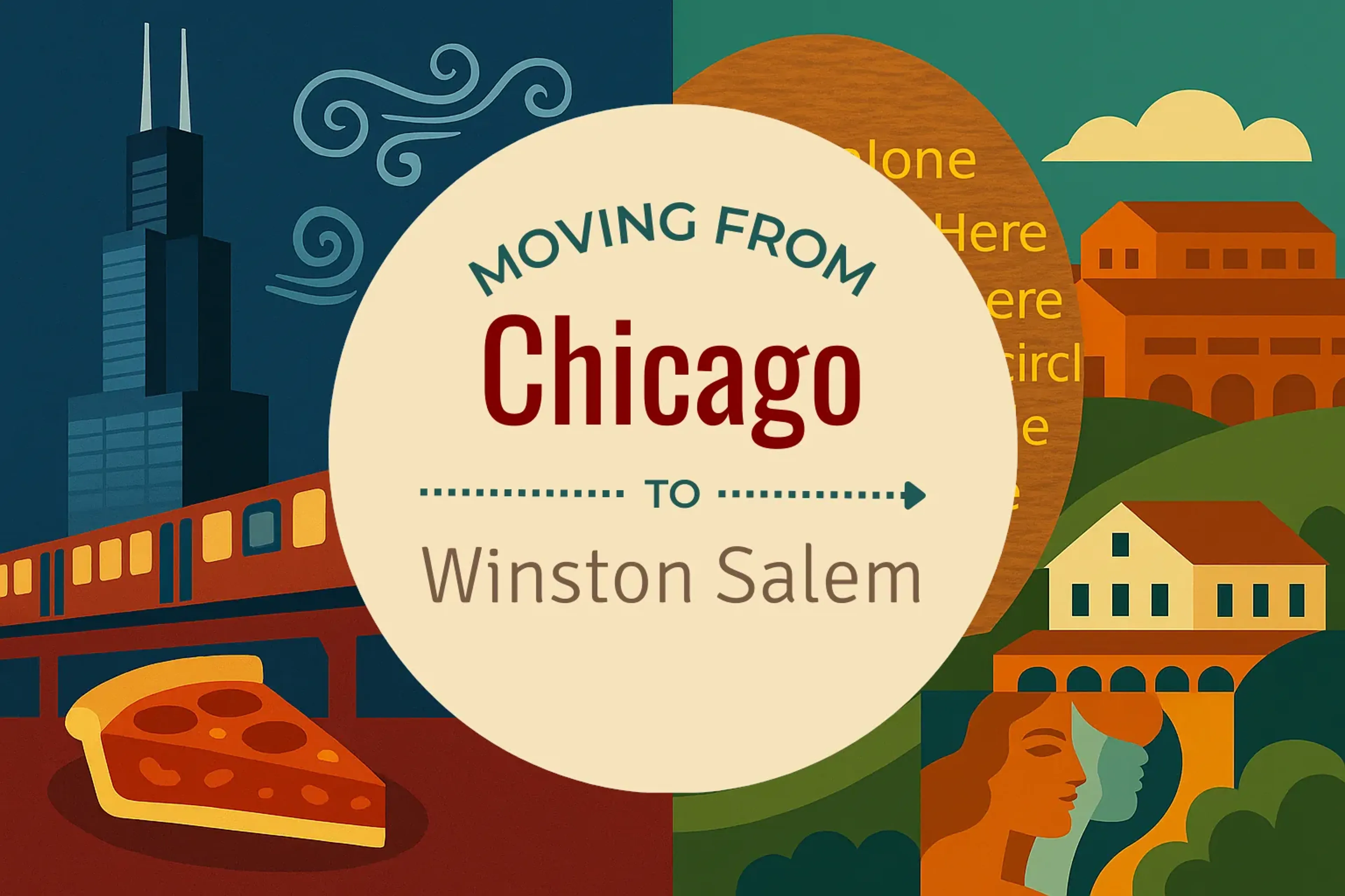 Side-by-side comparison of Chicago to Winston Salem moving companies