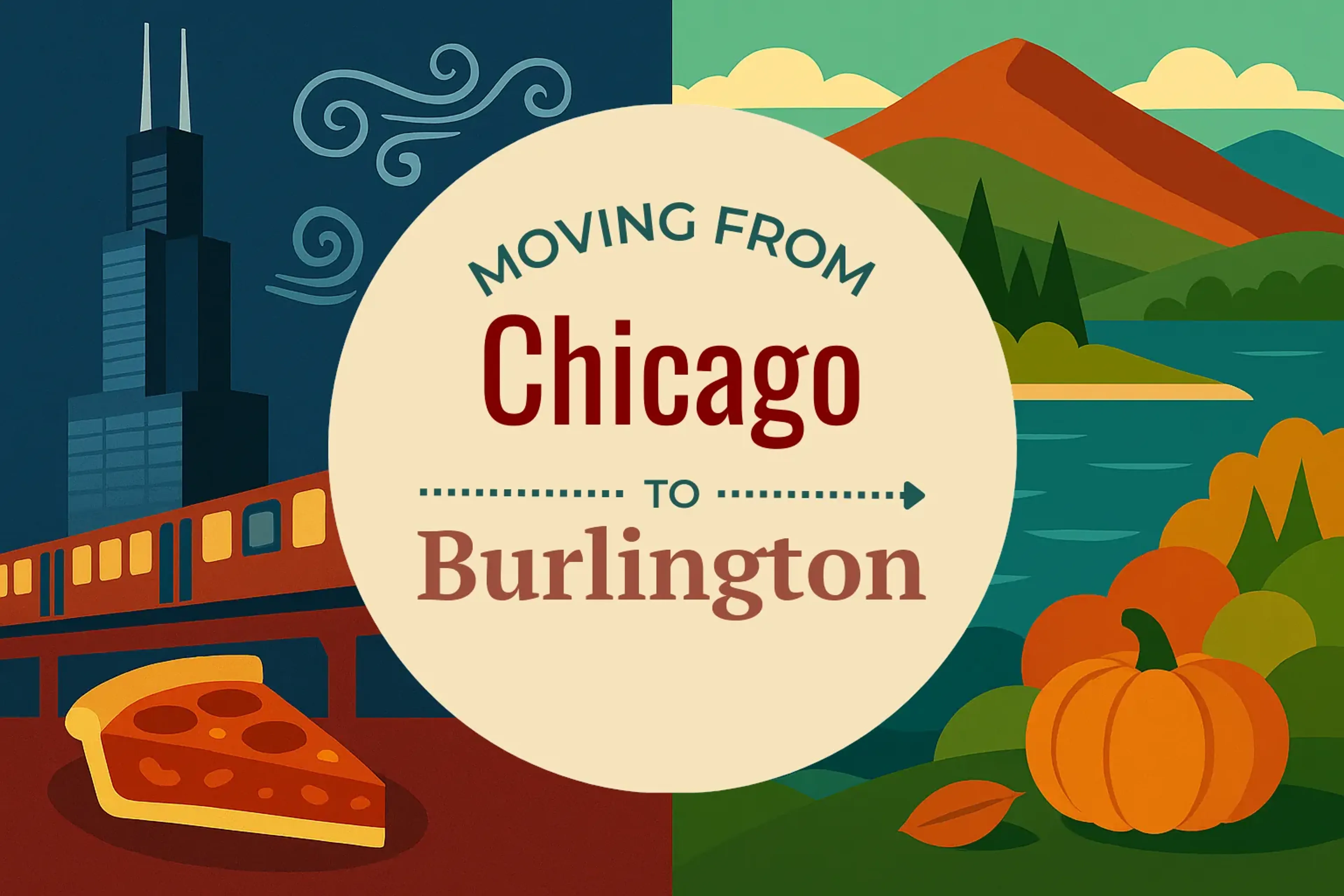 Side-by-side comparison of Chicago to Burlington moving companies