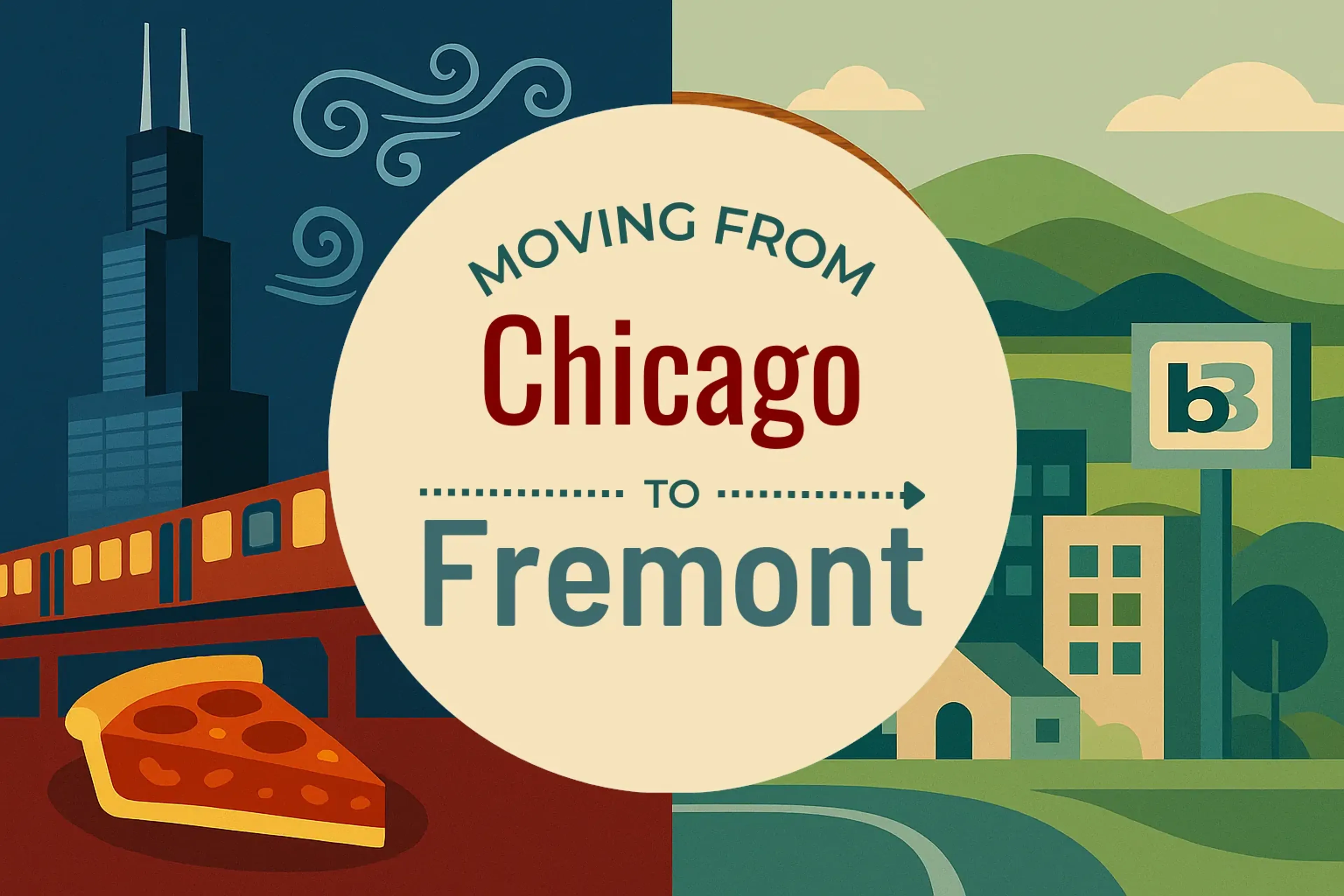 Side-by-side comparison of Chicago to Fremont moving companies