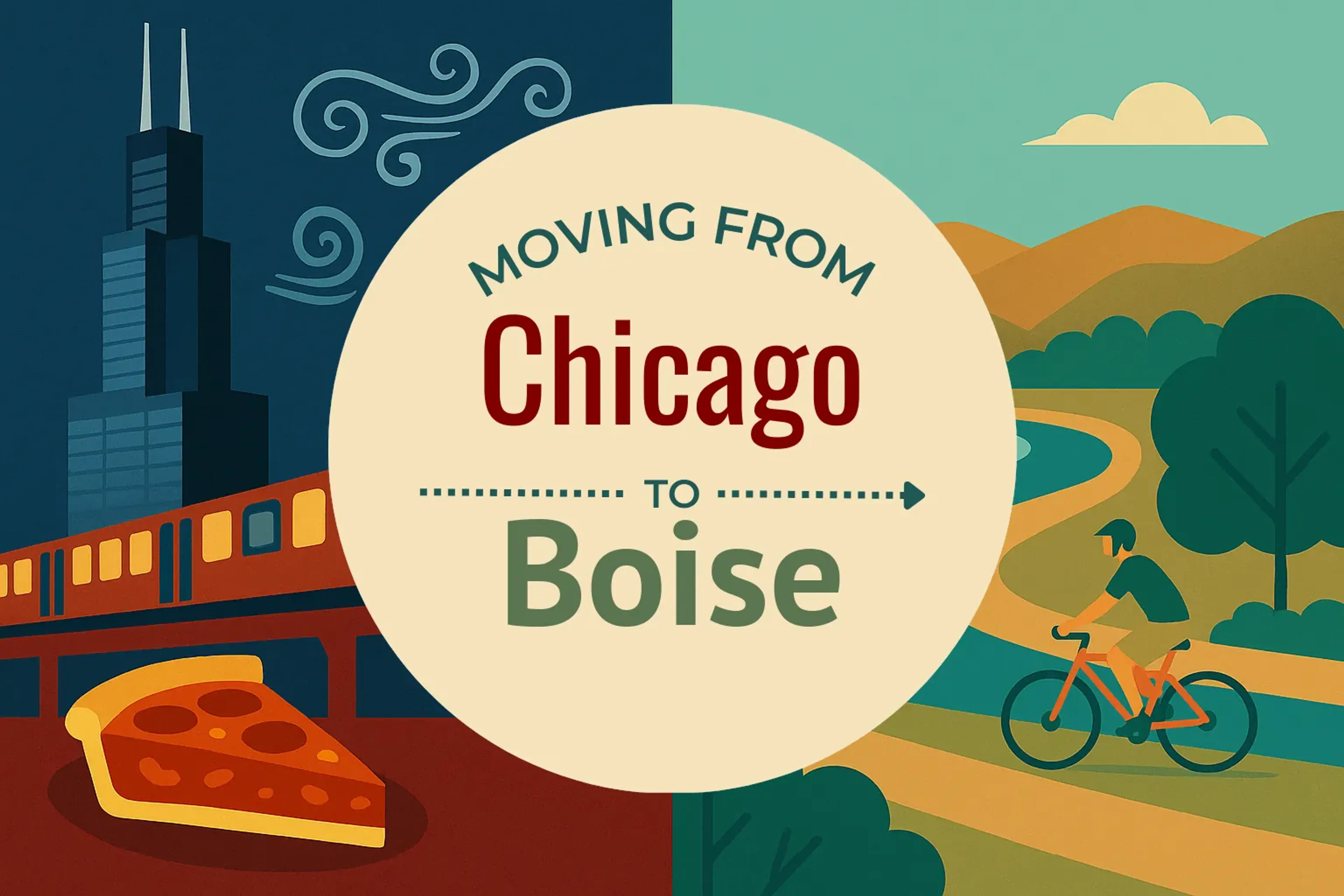 Side-by-side comparison of Chicago to Boise moving companies