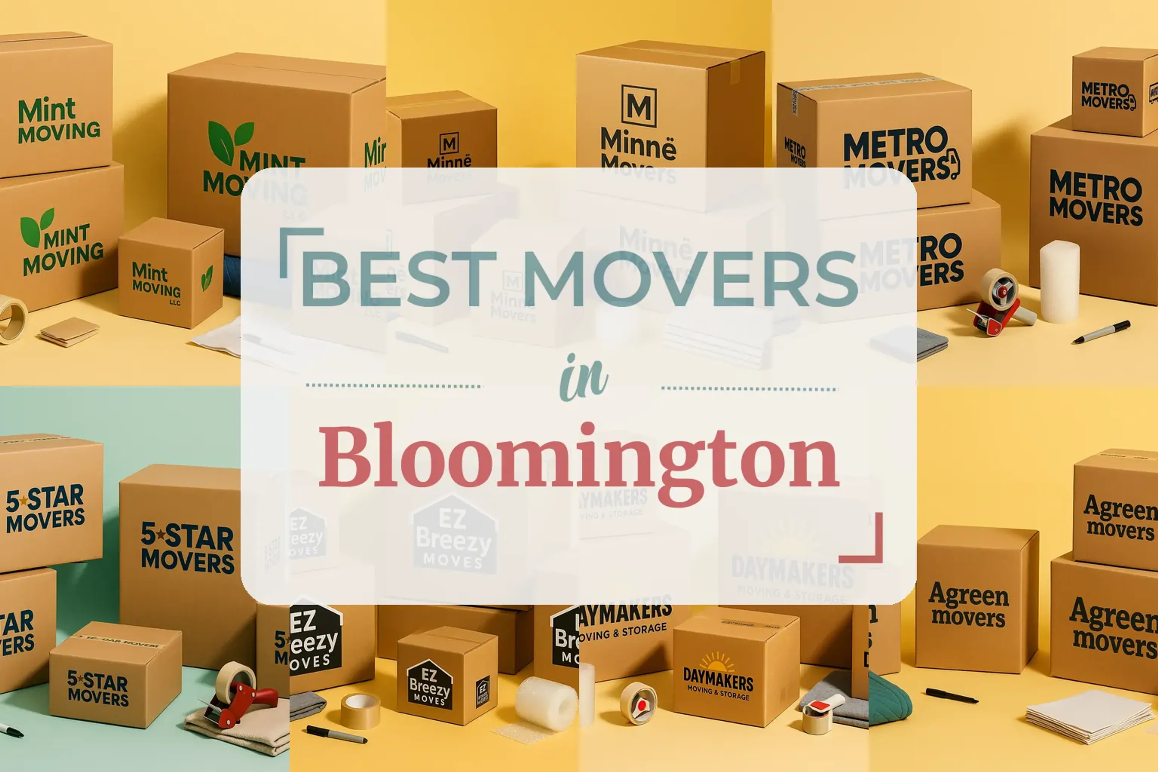 Side-by-side comparison of Bloomington moving companies