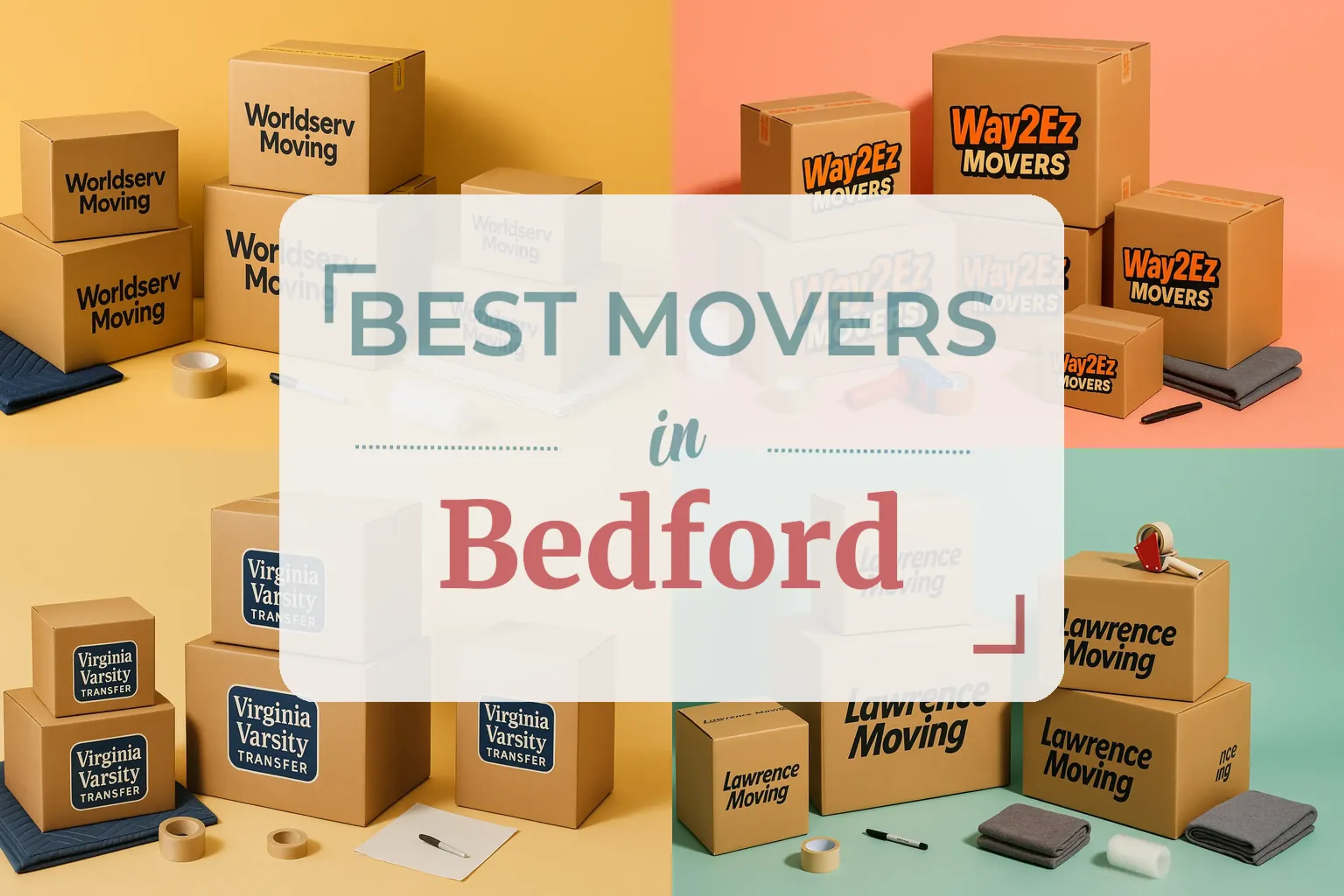 Side-by-side comparison of Bedford moving companies
