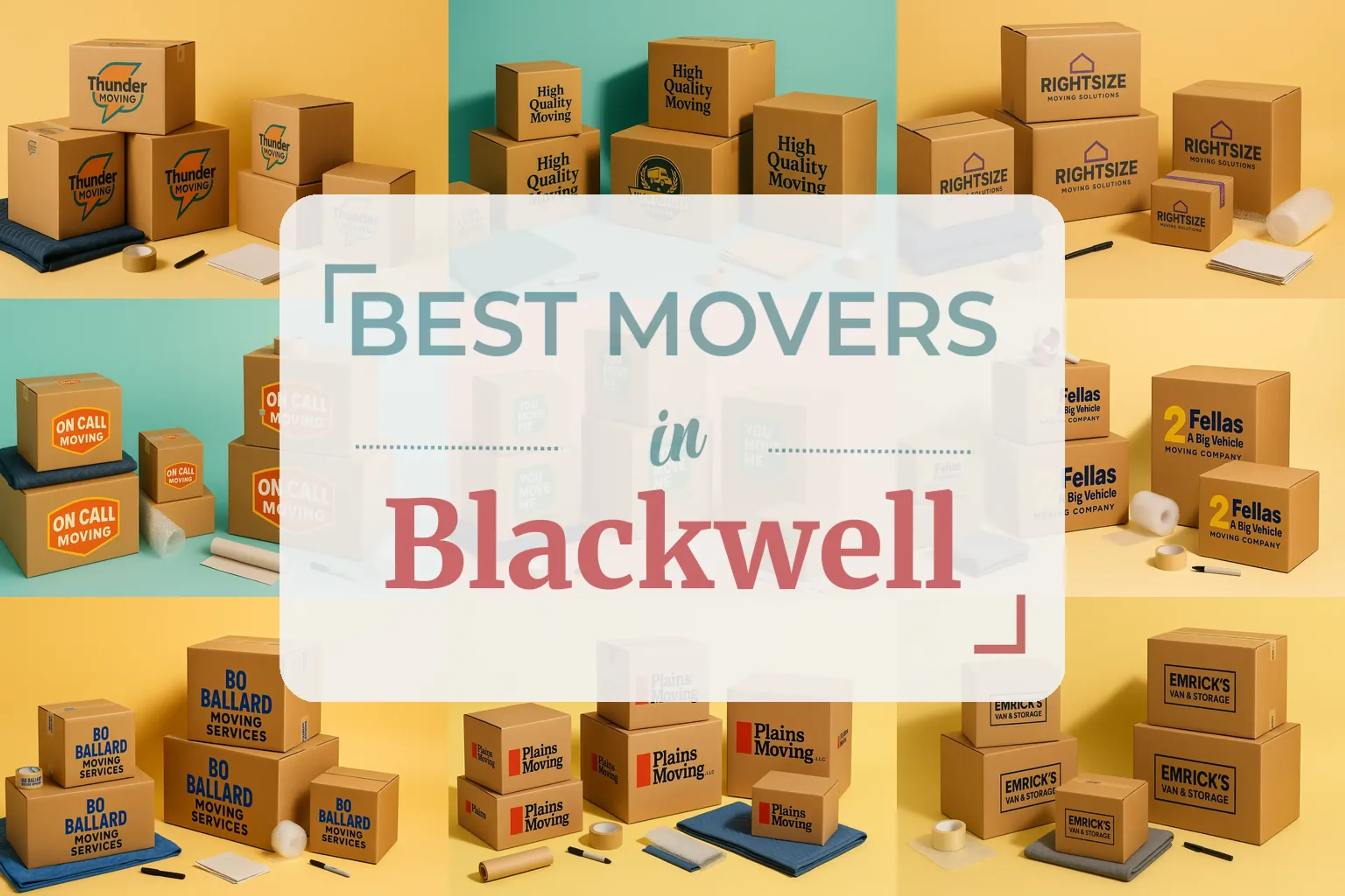 Side-by-side comparison of Blackwell moving companies