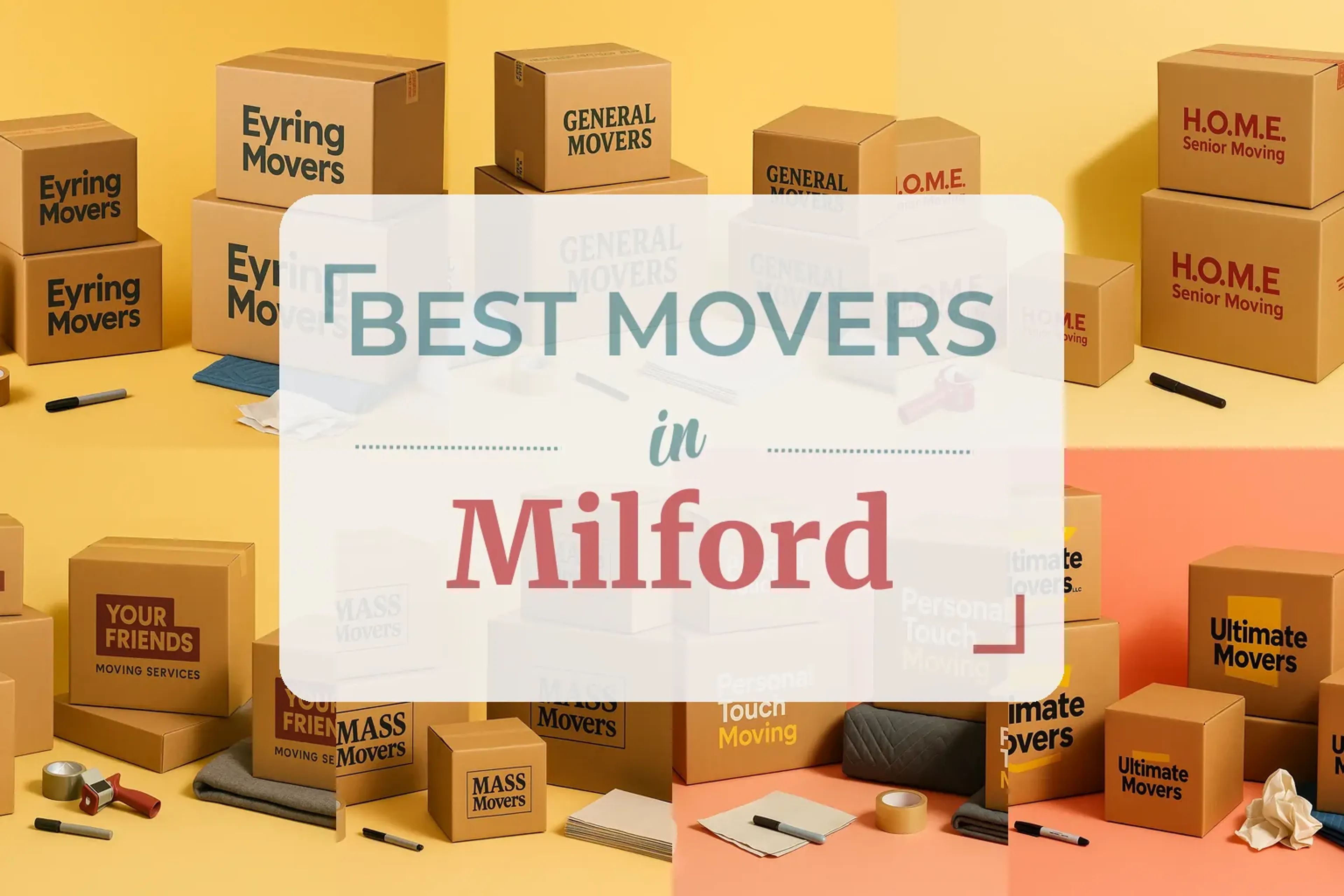 Side-by-side comparison of Milford moving companies