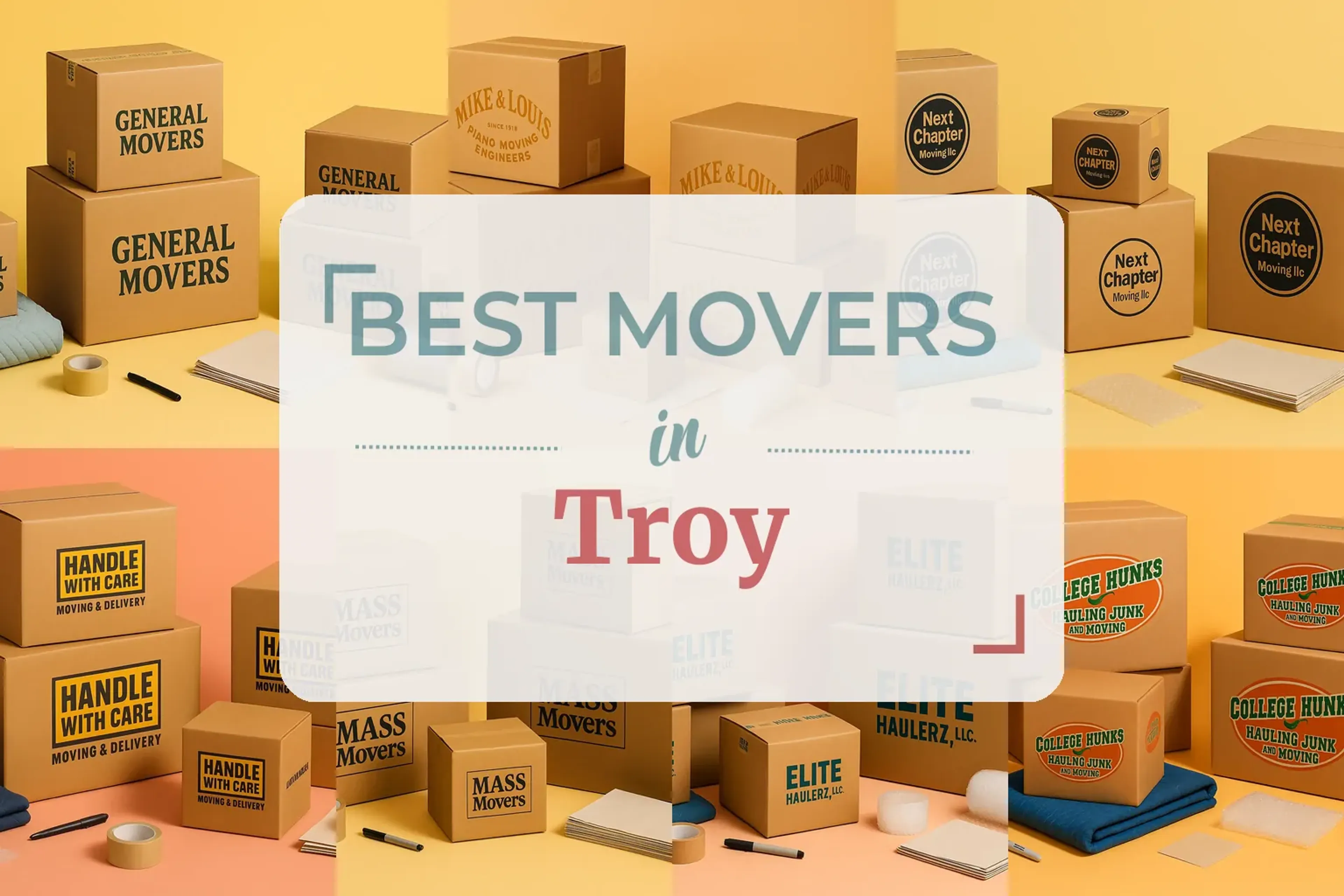 Side-by-side comparison of Troy moving companies