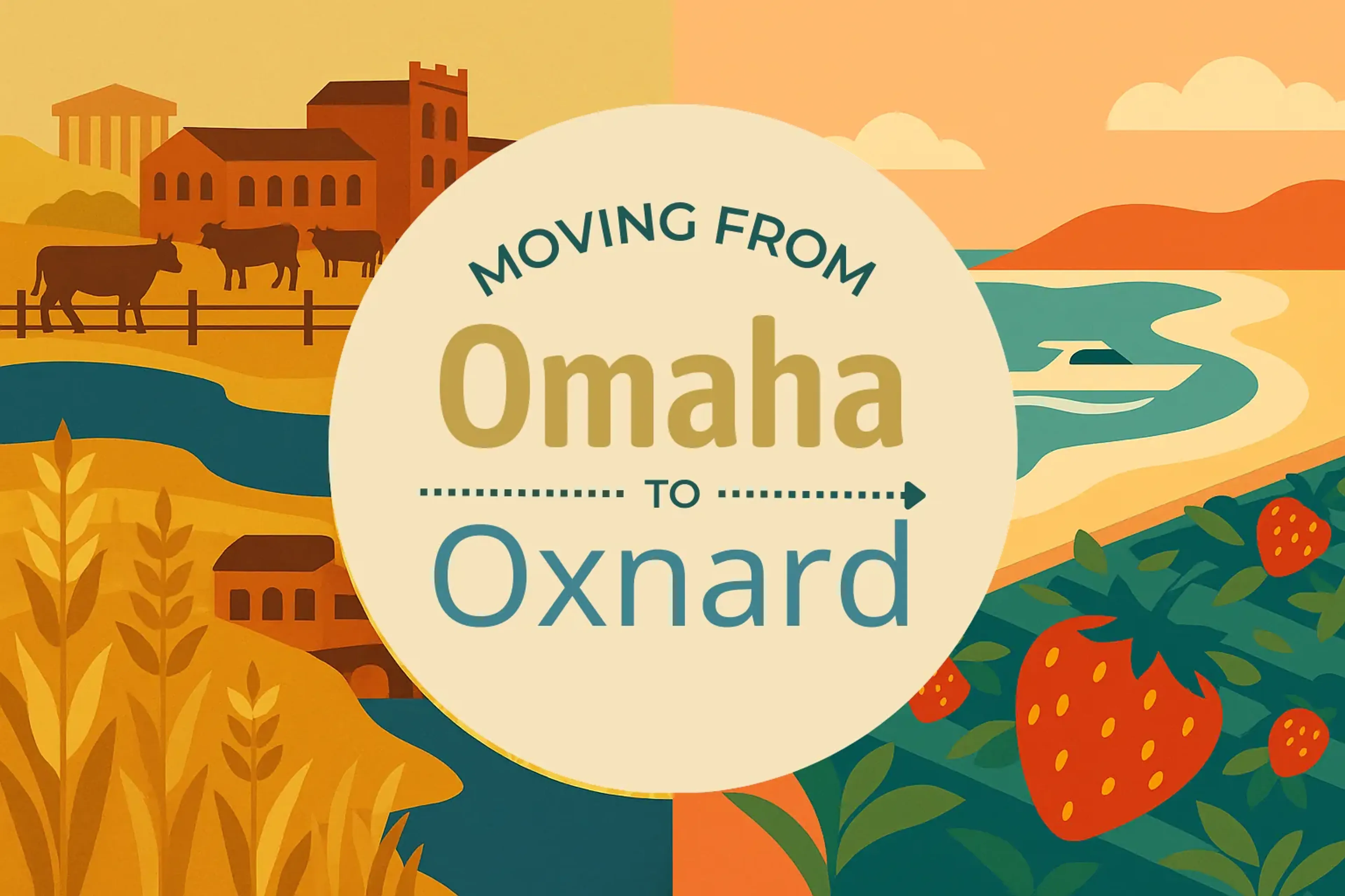 Side-by-side comparison of Omaha to Oxnard moving companies