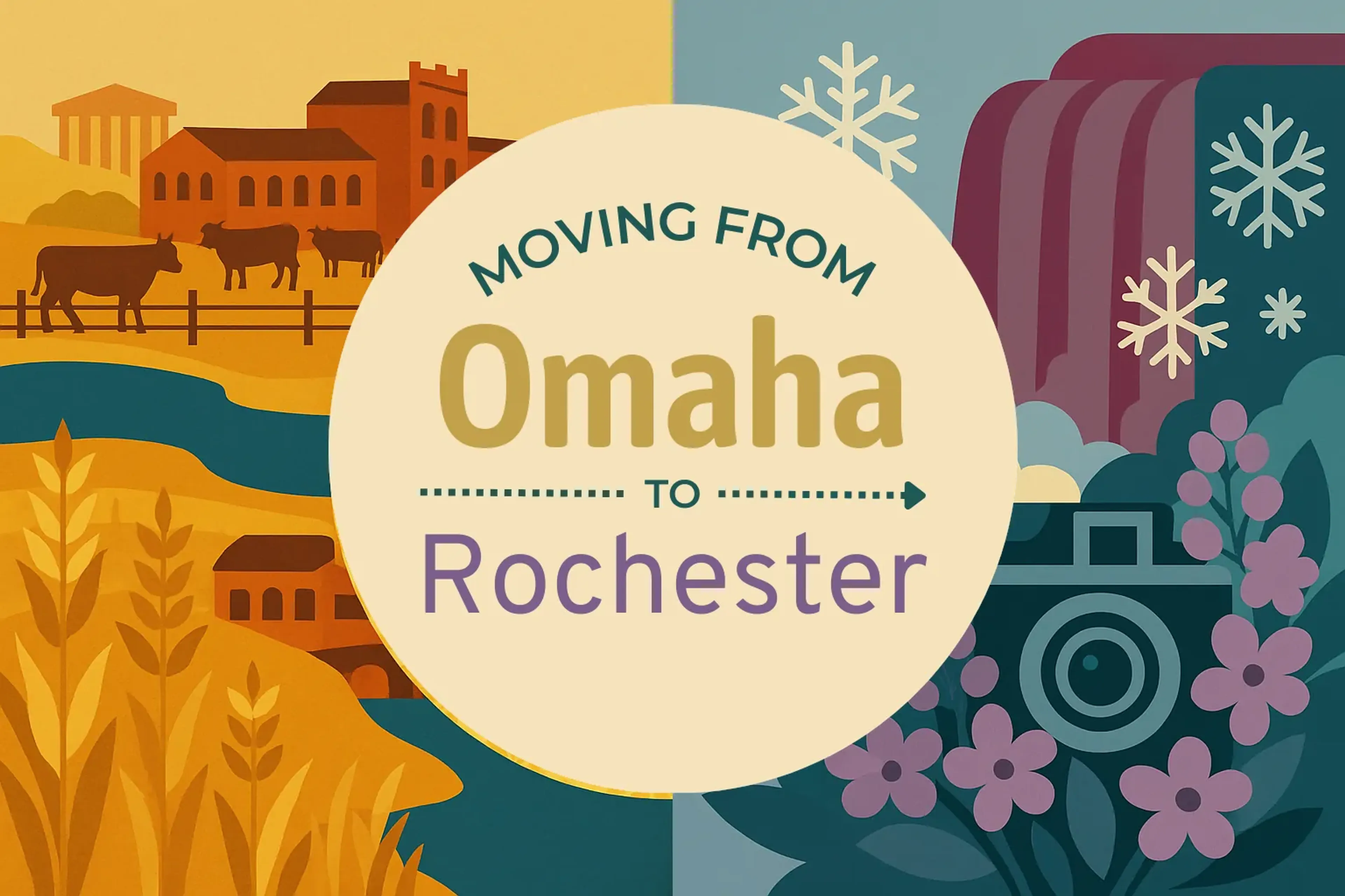Side-by-side comparison of Omaha to Rochester moving companies
