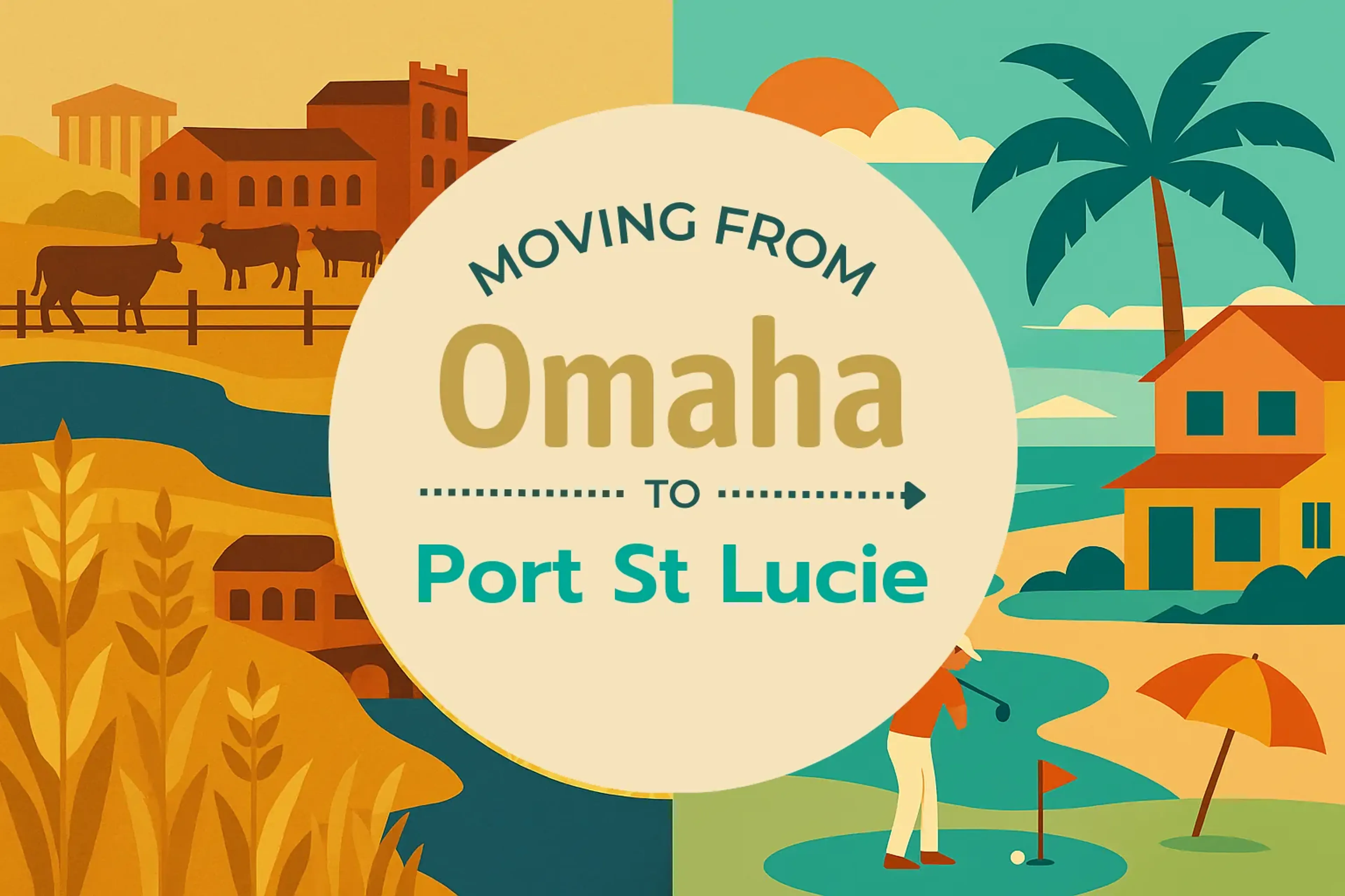Side-by-side comparison of Omaha to Port St. Lucie moving companies