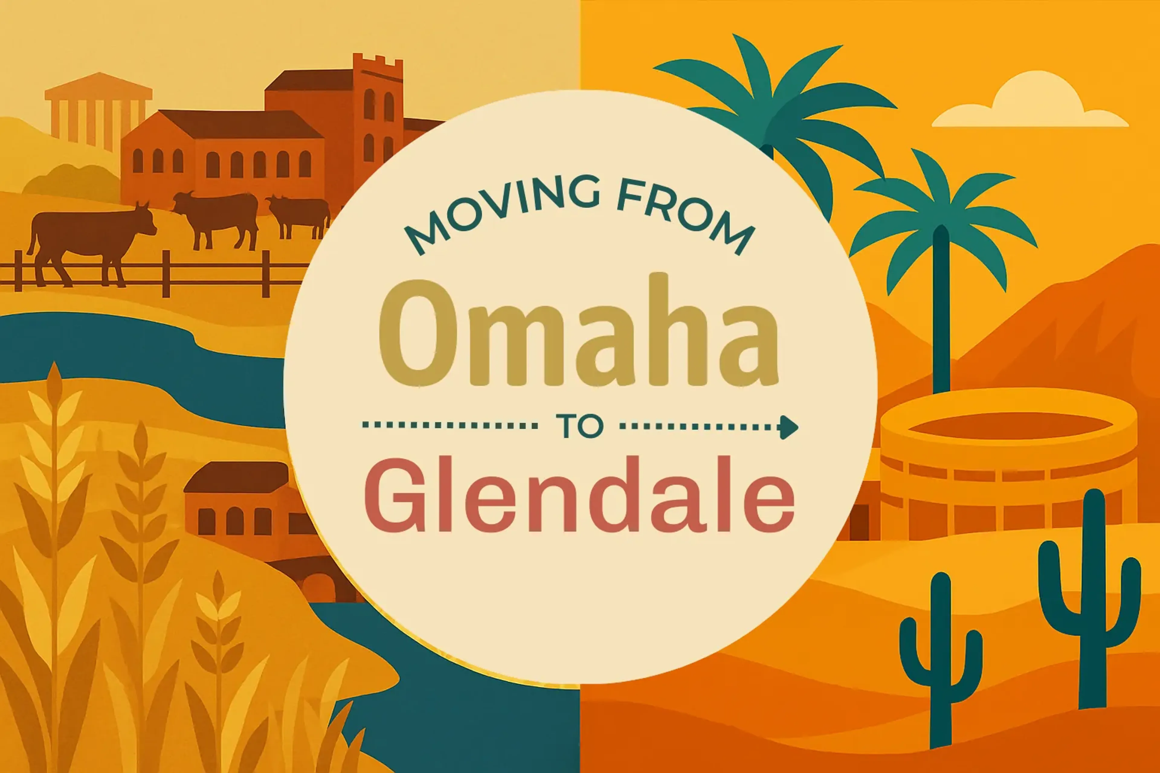 Side-by-side comparison of Omaha to Glendale moving companies