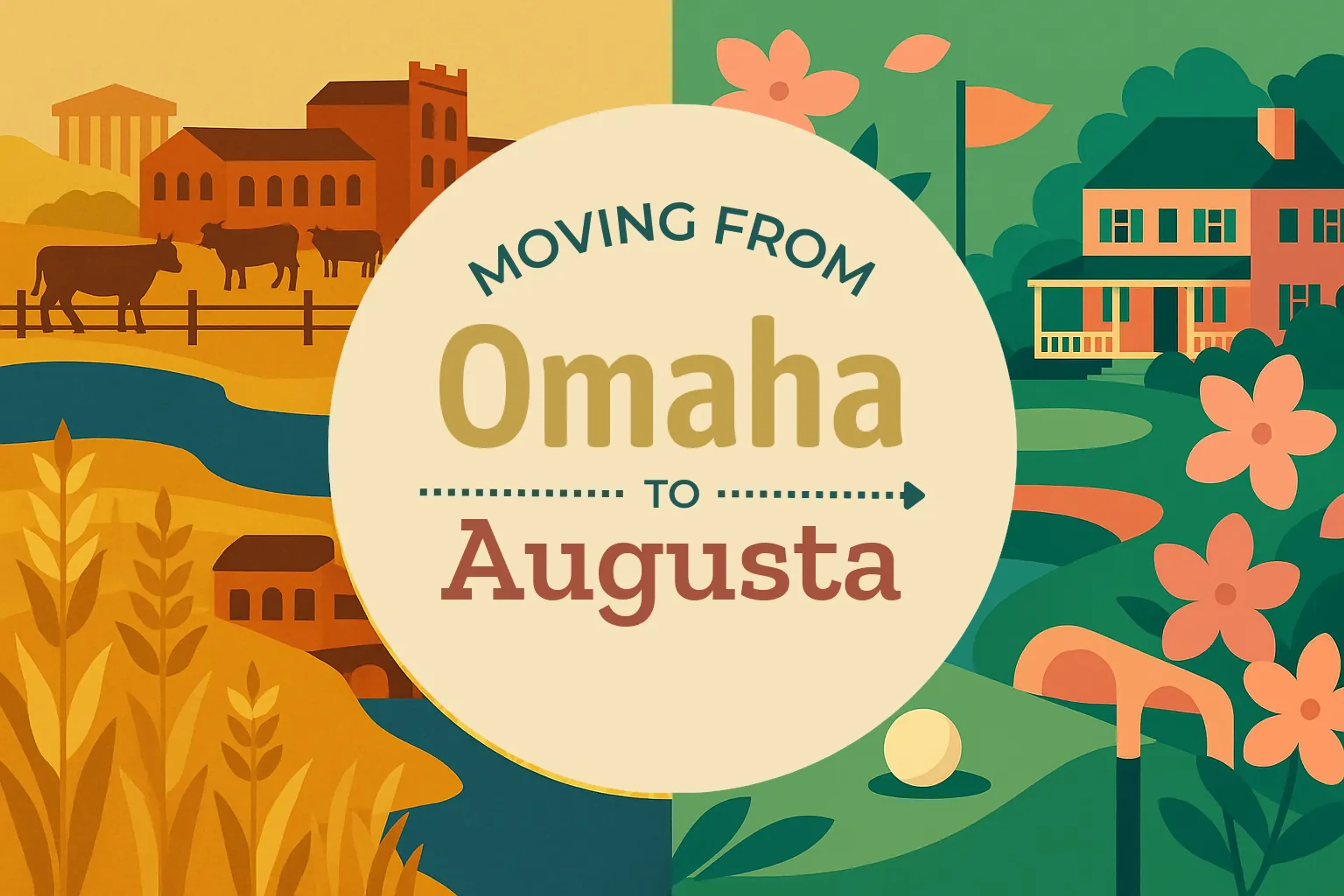 Side-by-side comparison of Omaha to Augusta moving companies