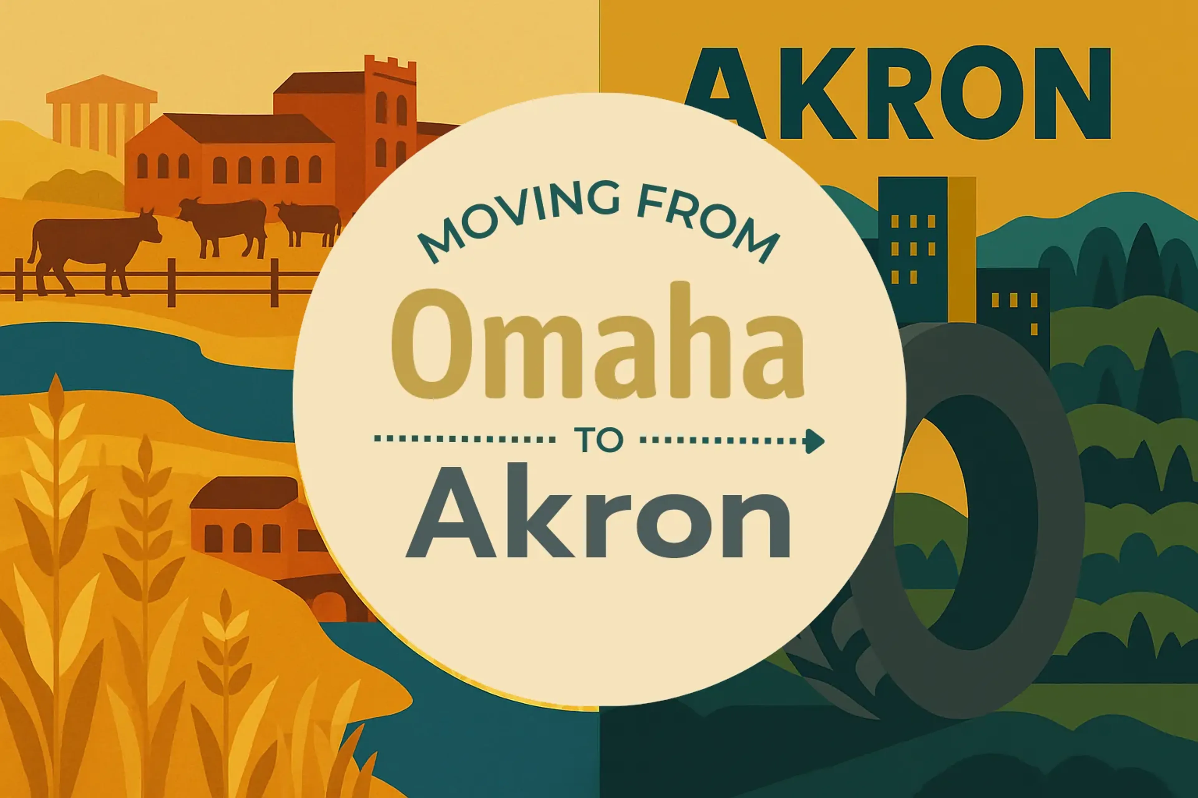 Side-by-side comparison of Omaha to Akron moving companies
