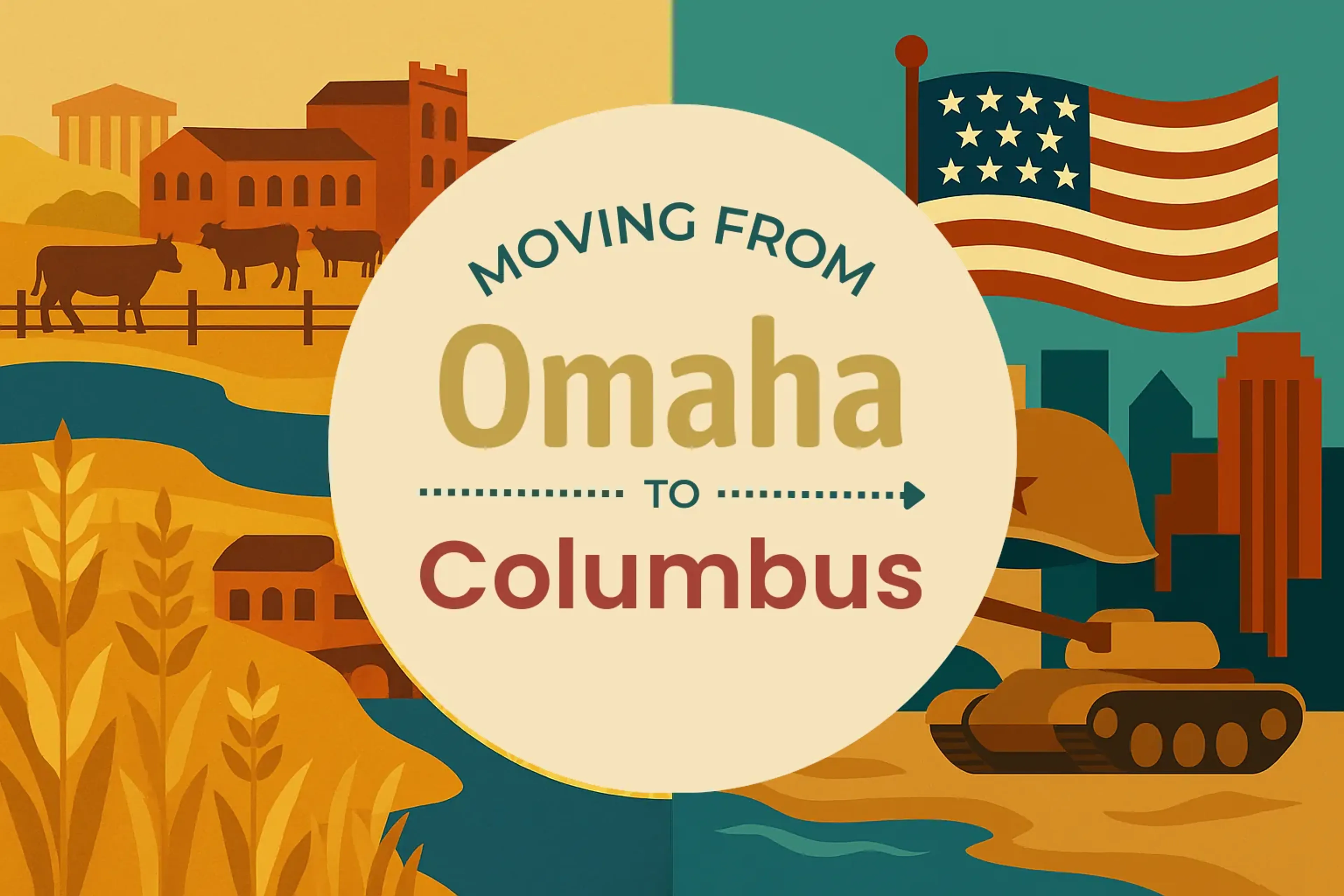 Side-by-side comparison of Omaha to Columbus moving companies