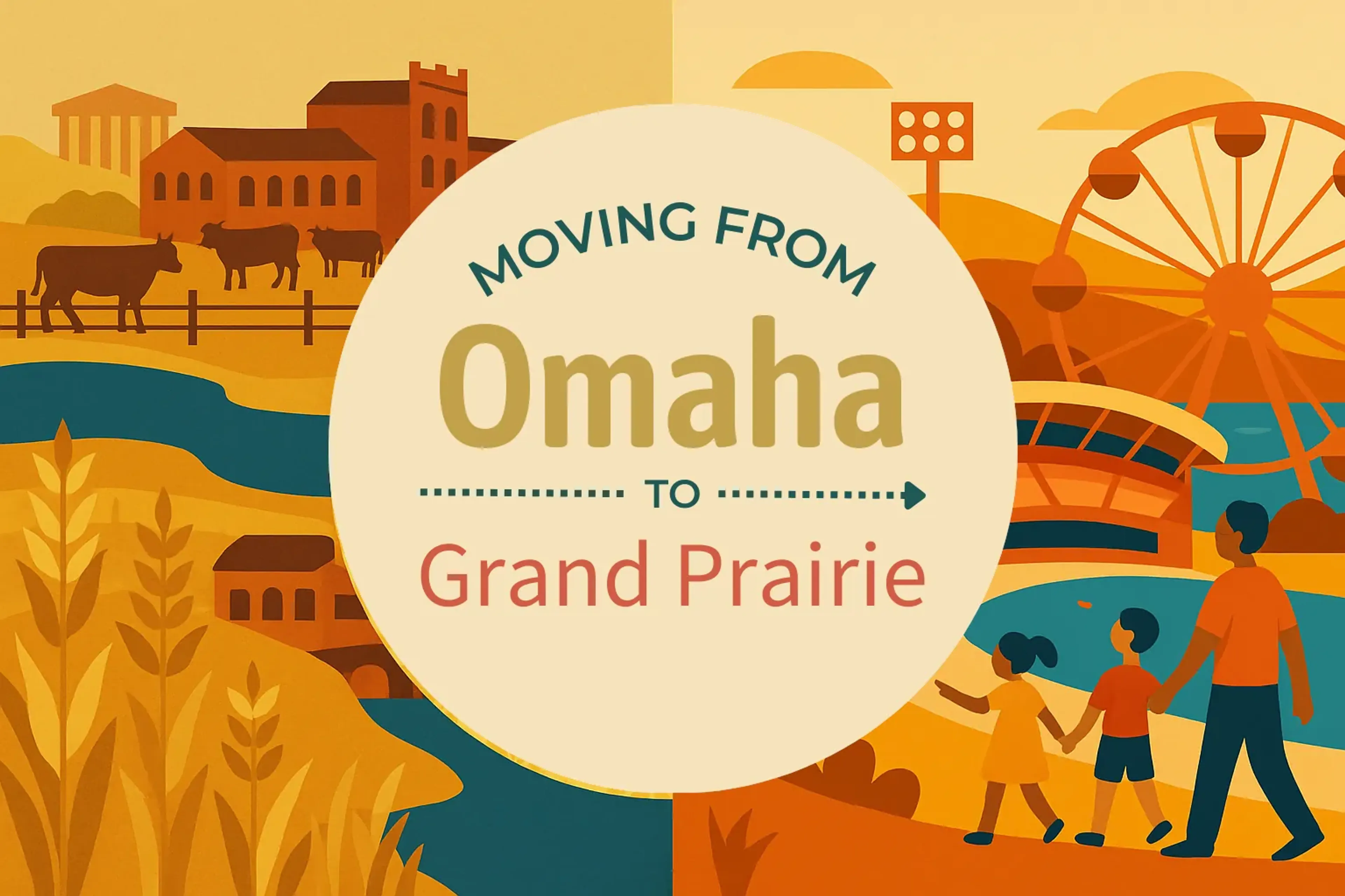 Side-by-side comparison of Omaha to Grand Prairie moving companies