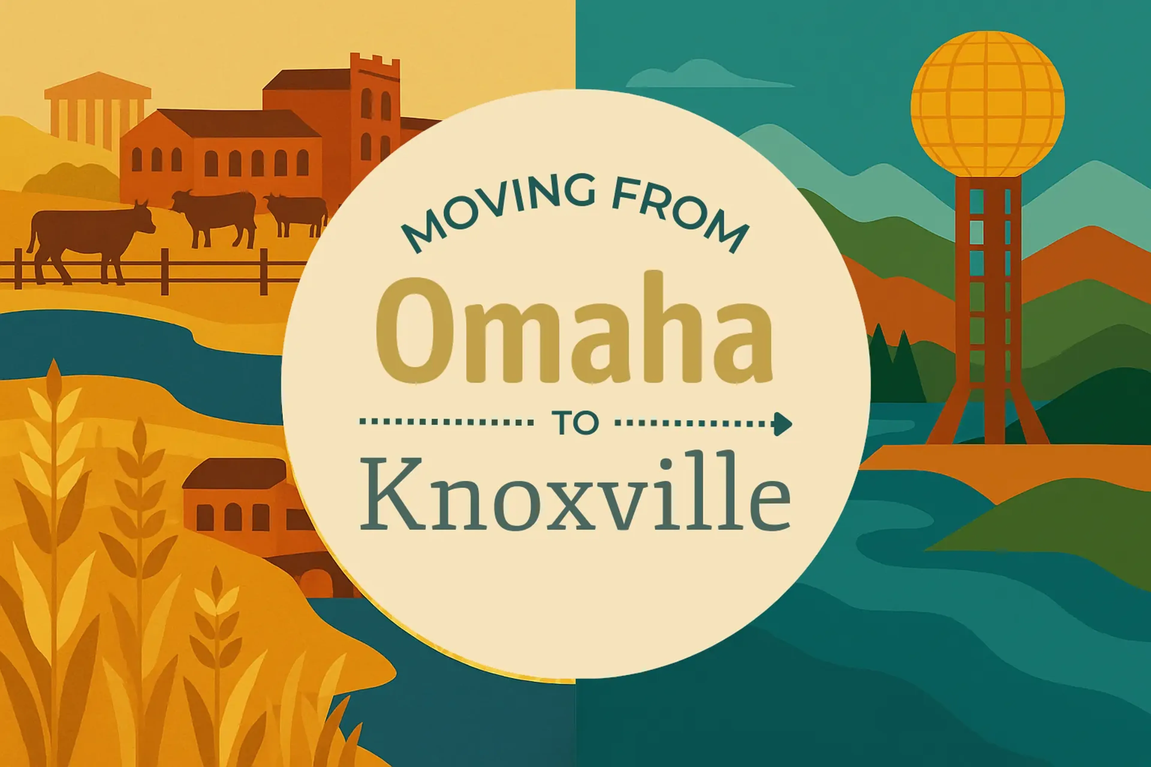 Side-by-side comparison of Omaha to Knoxville moving companies