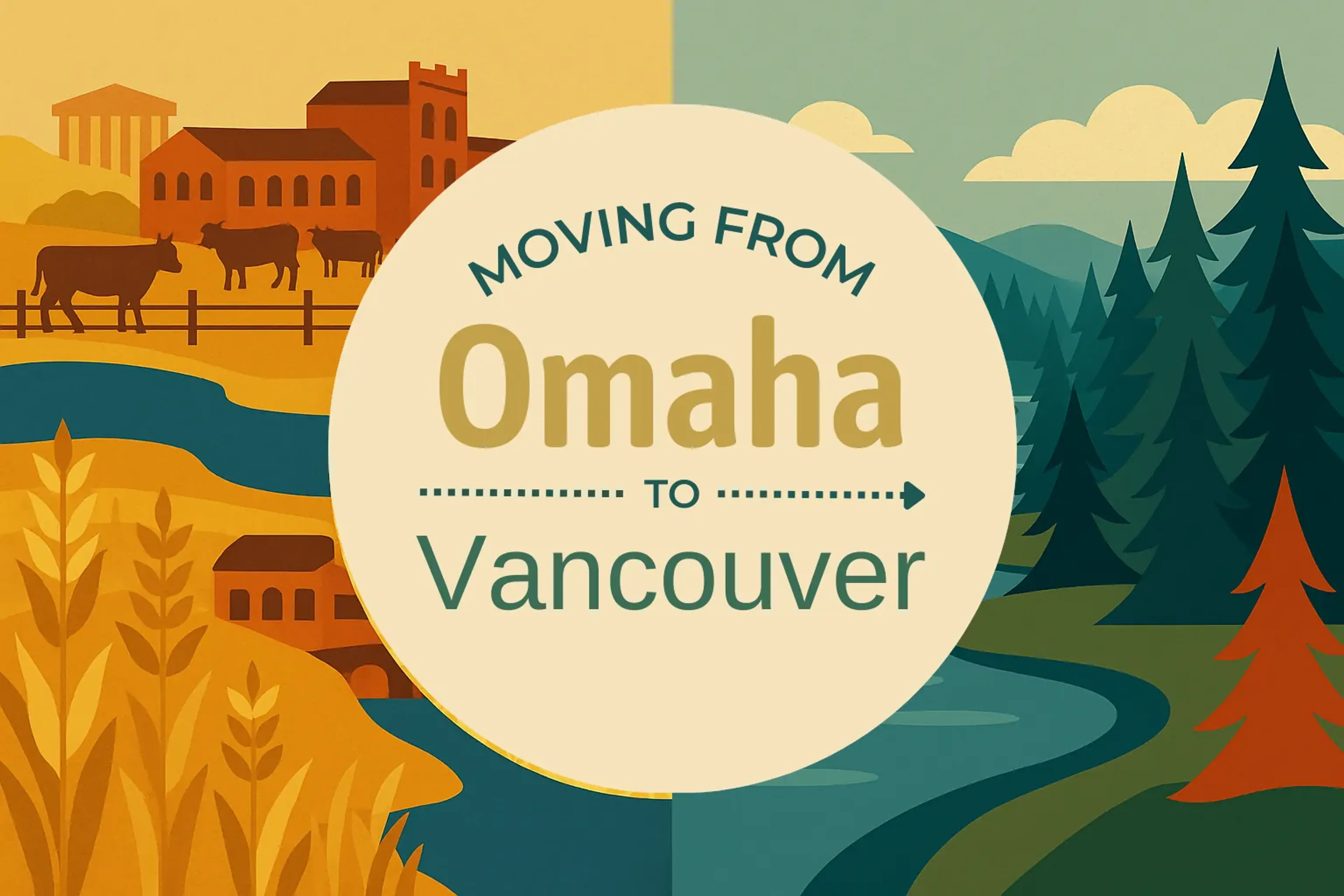 Side-by-side comparison of Omaha to Vancouver moving companies