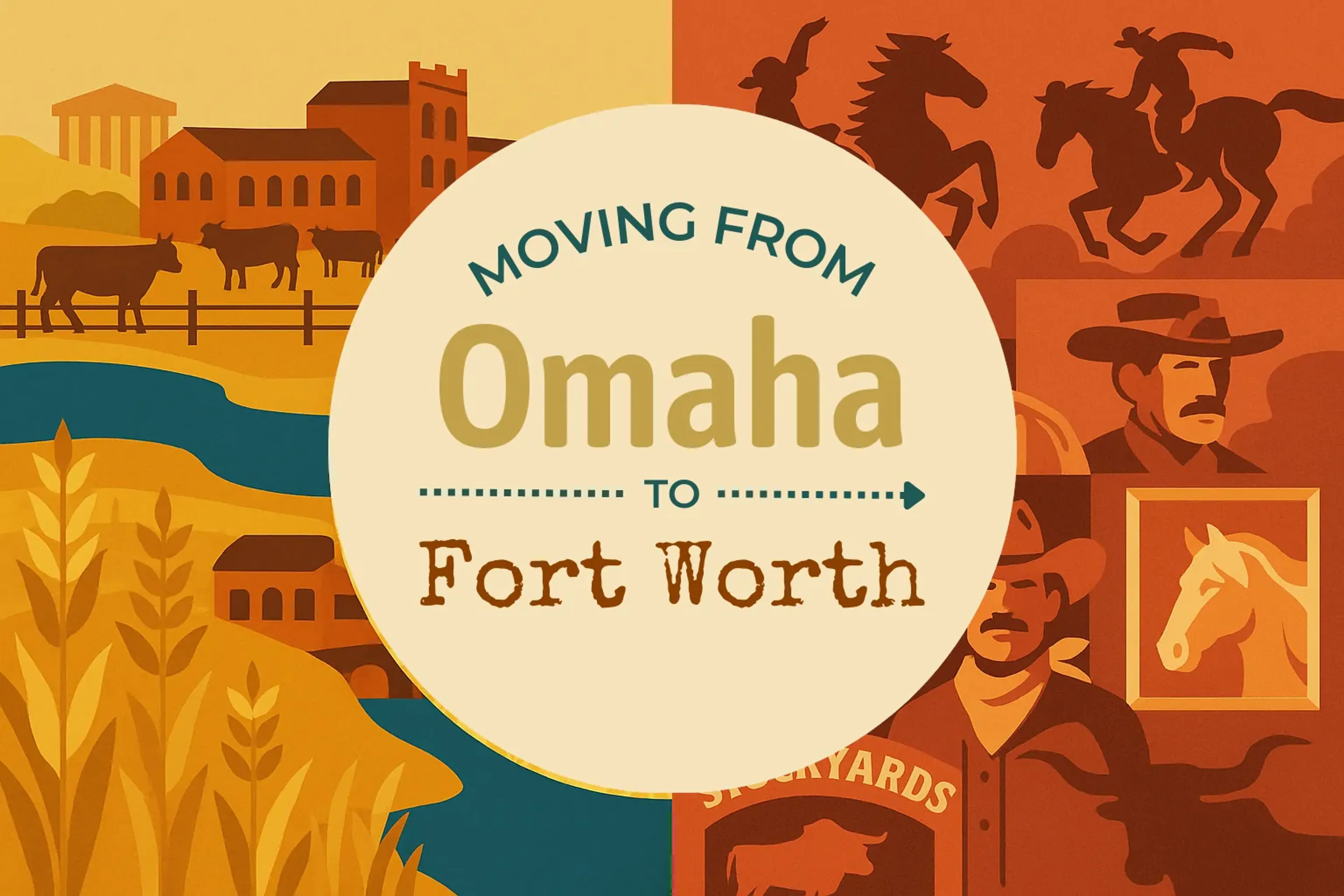 Side-by-side comparison of Omaha to Fort Worth moving companies
