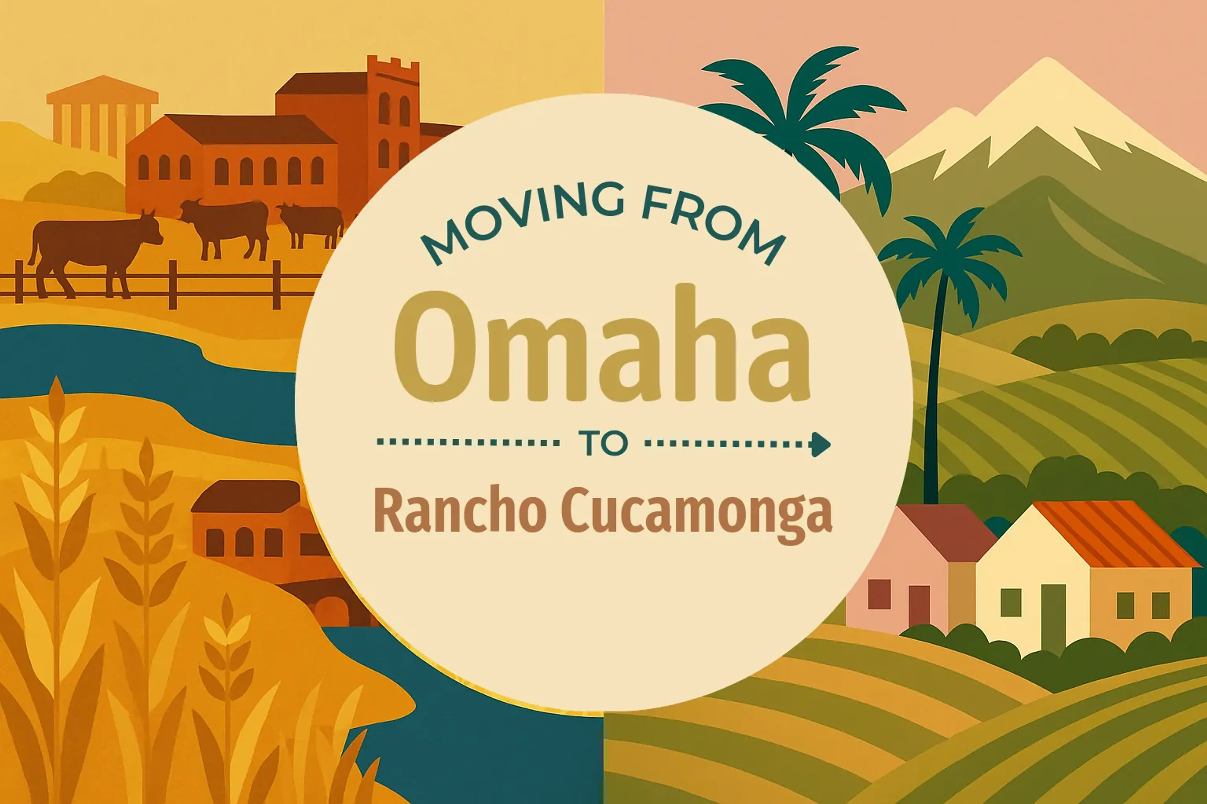 Side-by-side comparison of Omaha to Rancho Cucamonga moving companies