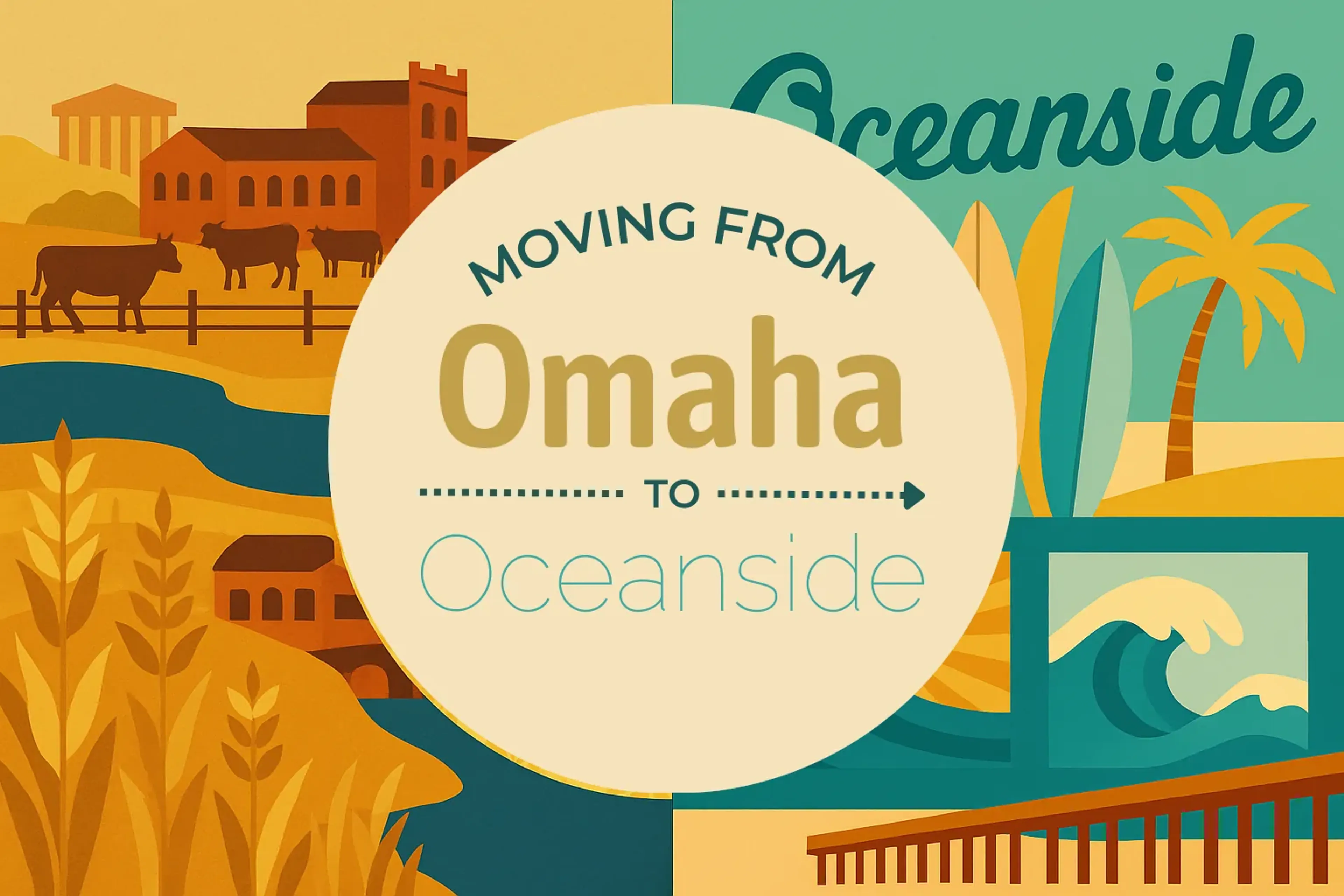 Side-by-side comparison of Omaha to Oceanside moving companies