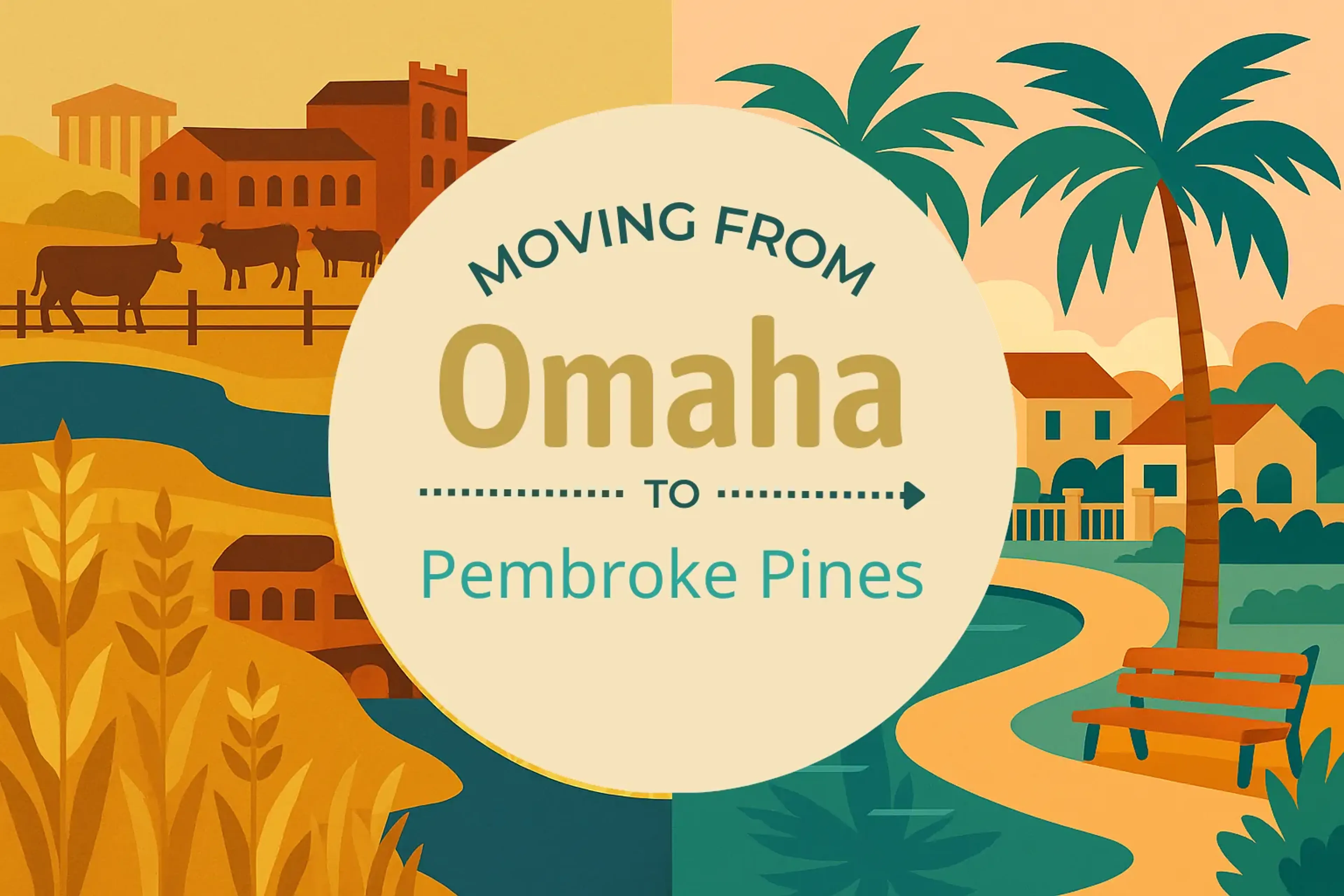 Side-by-side comparison of Omaha to Pembroke Pines moving companies