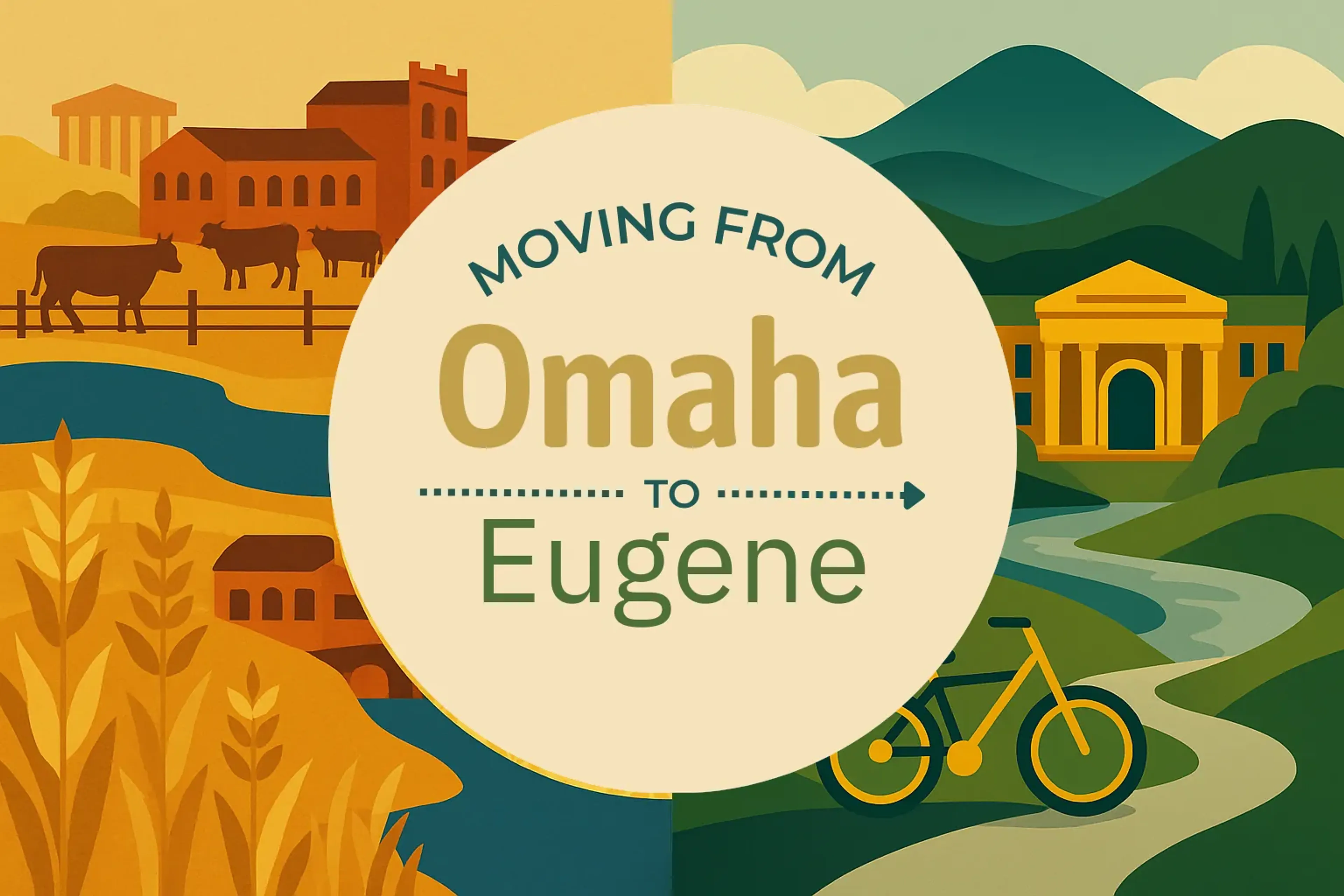Side-by-side comparison of Omaha to Eugene moving companies