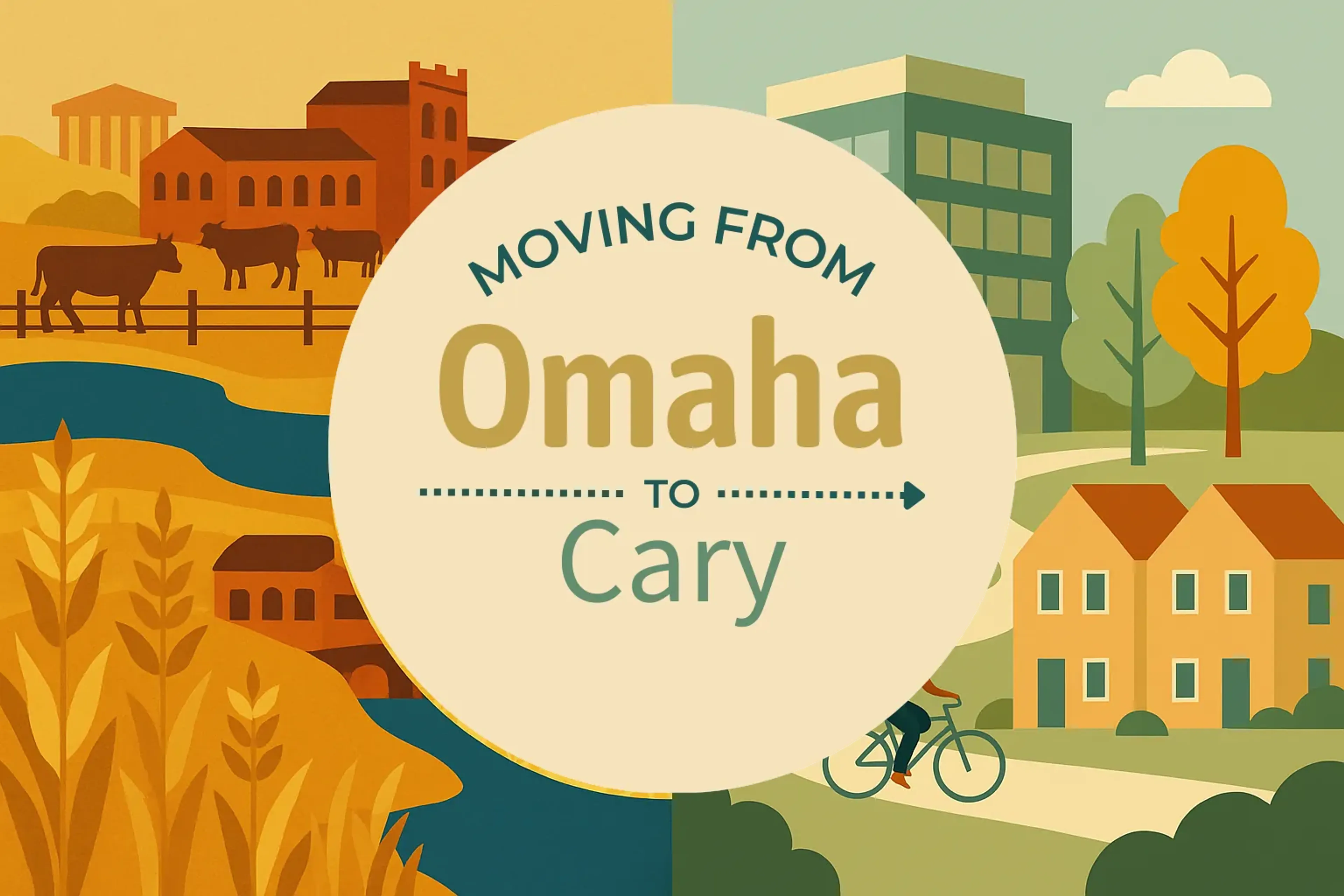 Side-by-side comparison of Omaha to Cary moving companies