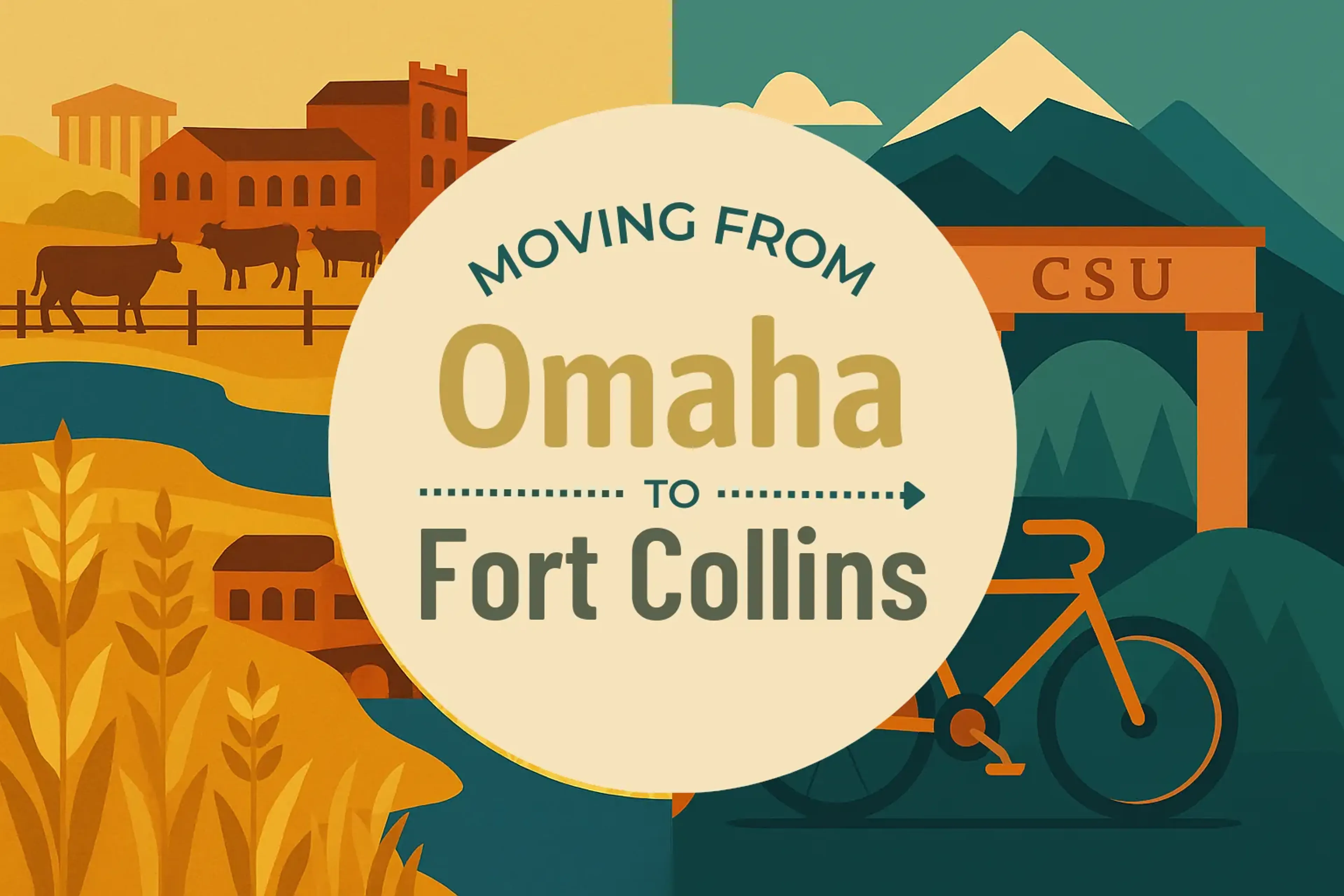 Side-by-side comparison of Omaha to Fort Collins moving companies