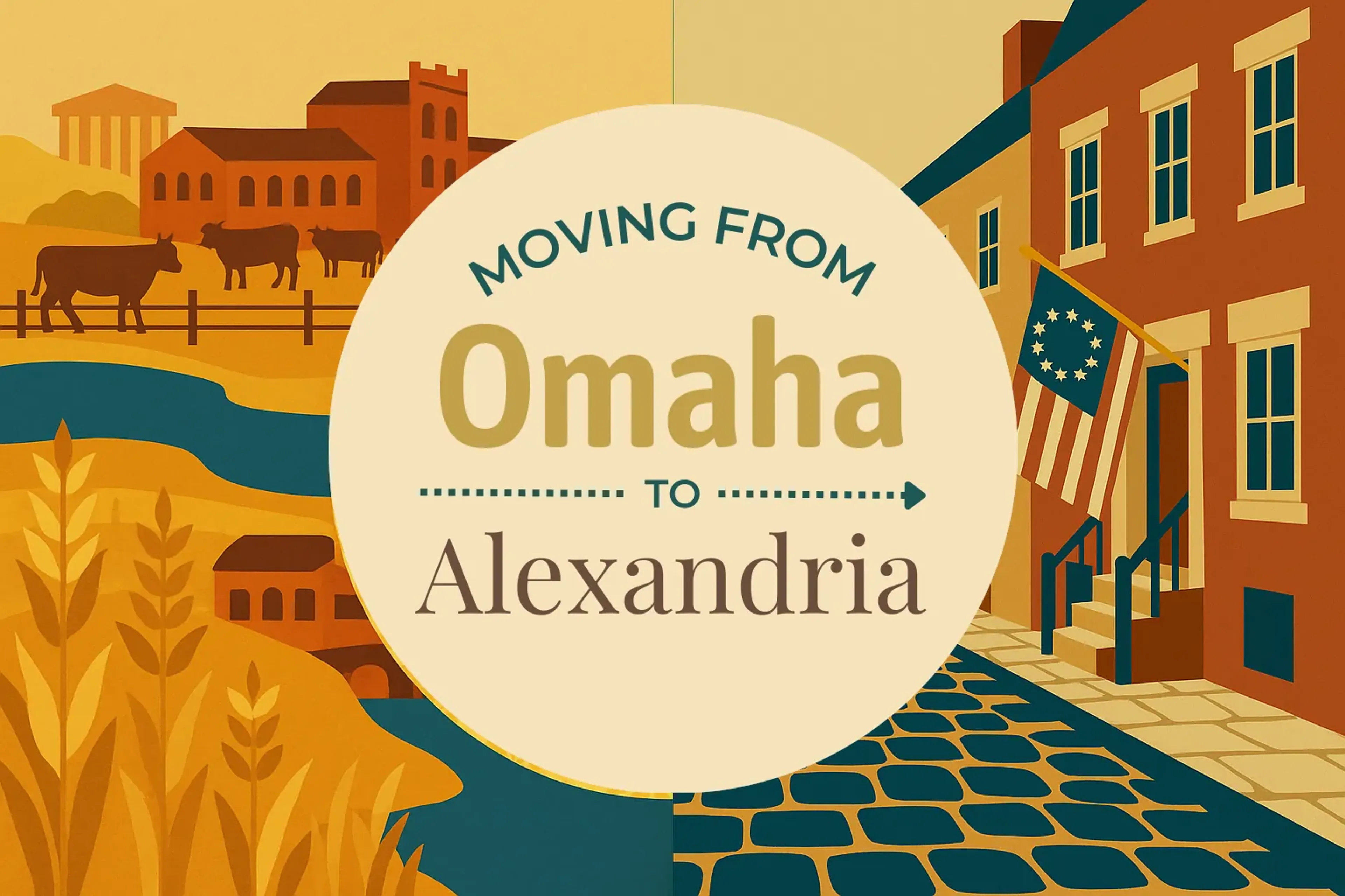 Side-by-side comparison of Omaha to Alexandria moving companies