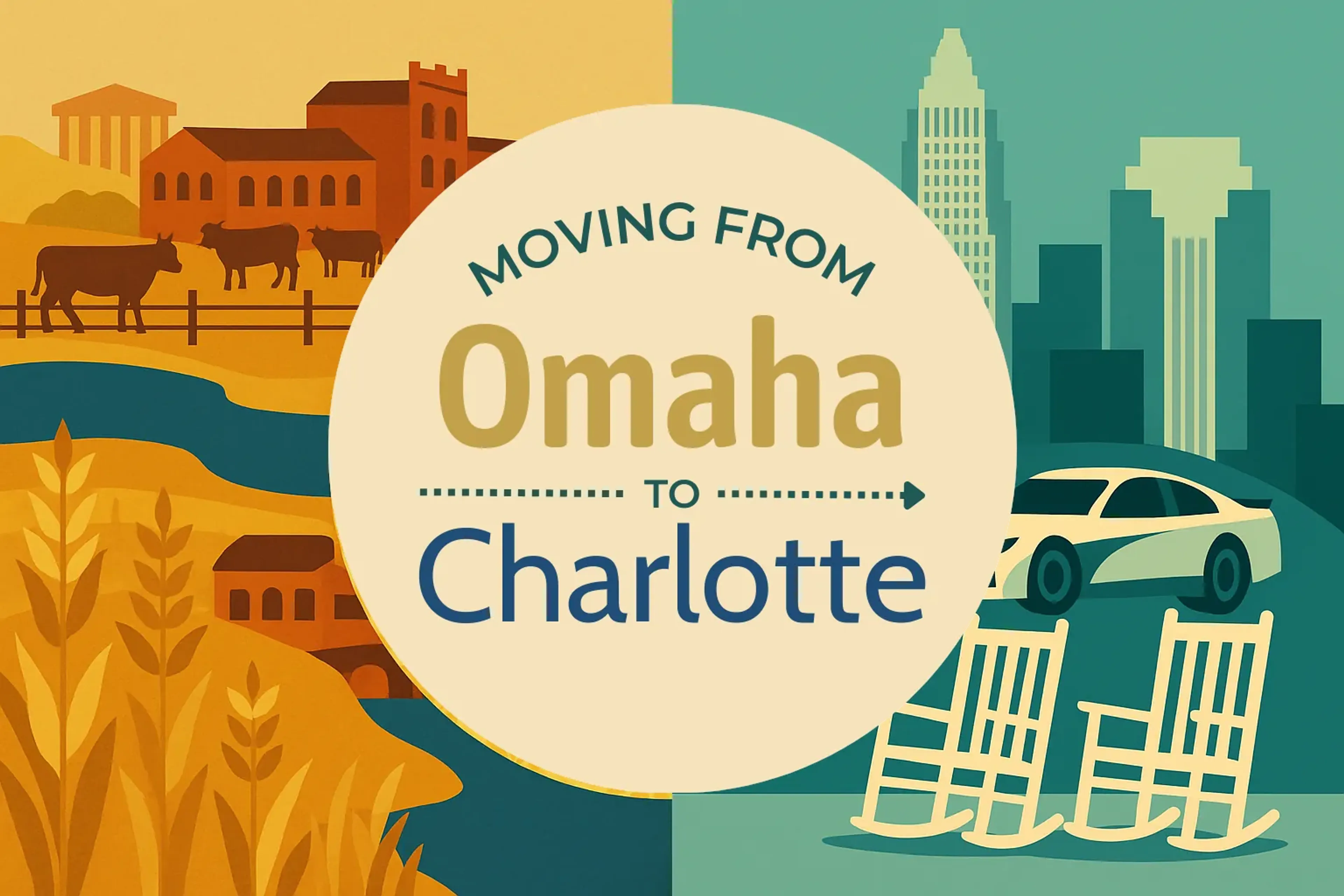 Side-by-side comparison of Omaha to Charlotte moving companies
