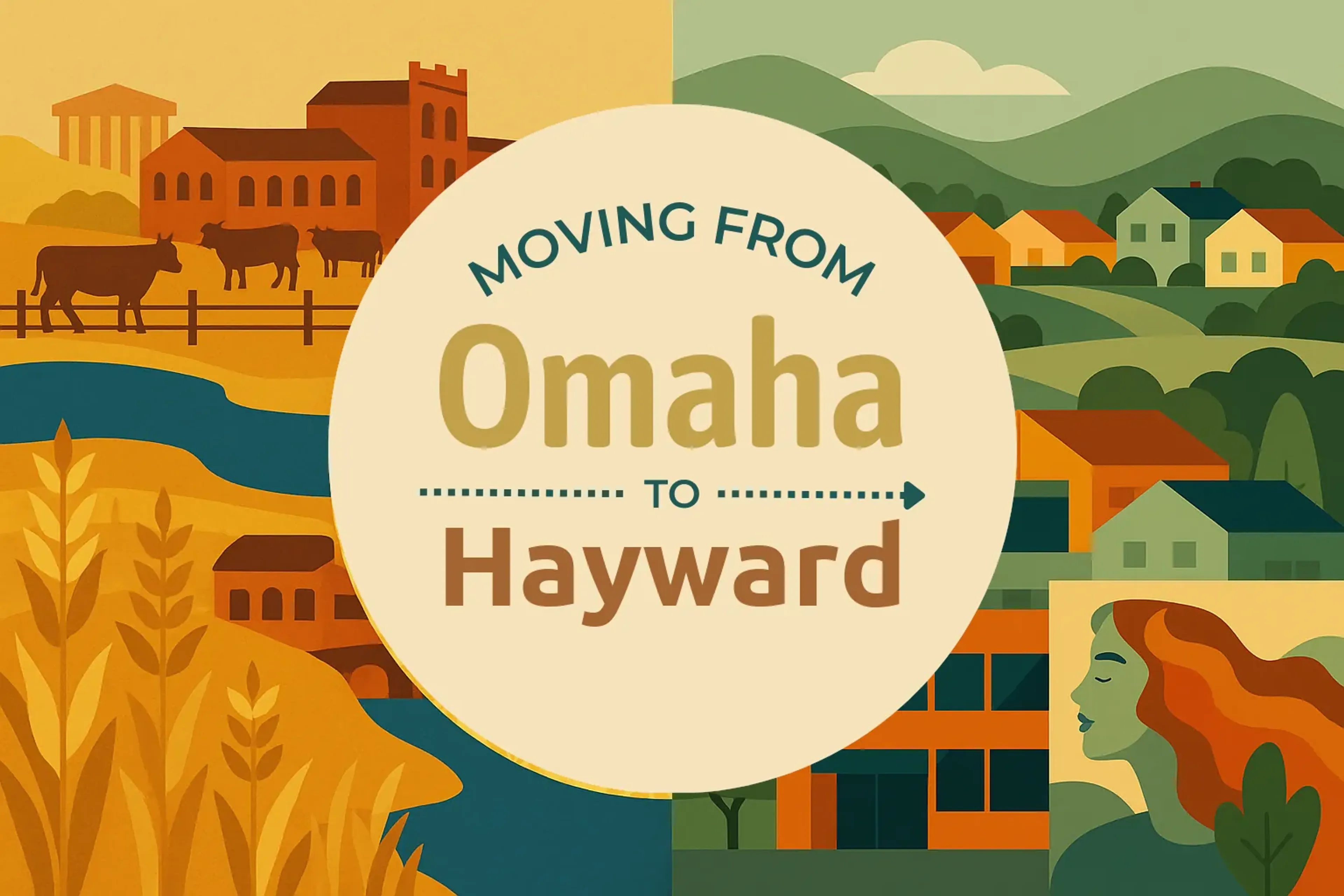 Side-by-side comparison of Omaha to Hayward moving companies