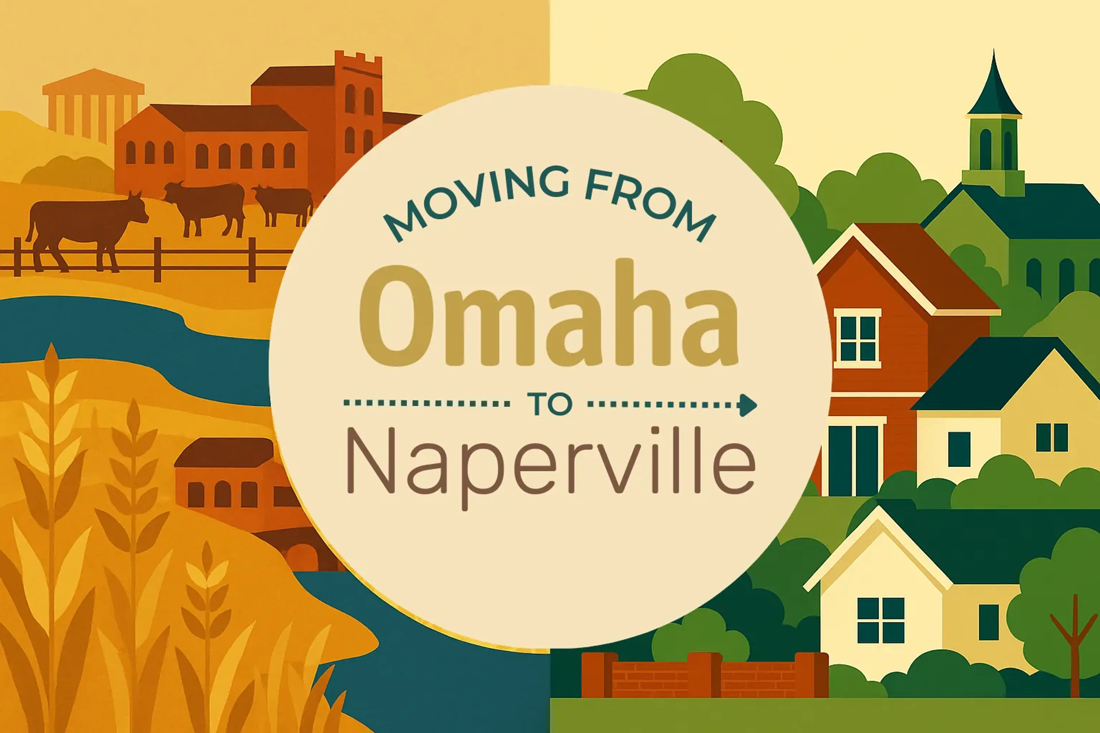 Side-by-side comparison of Omaha to Naperville moving companies